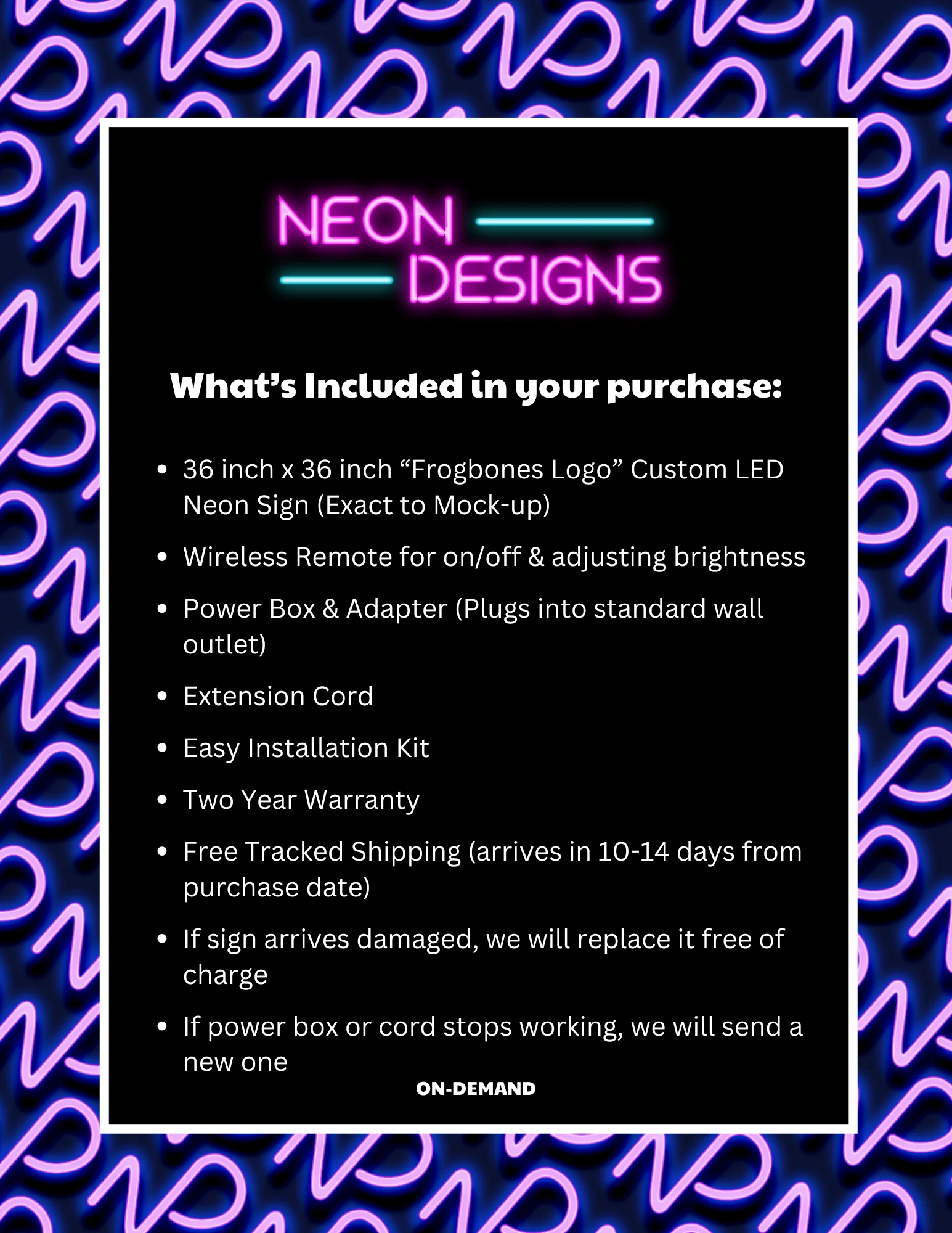 Frogbones logo - Premium Neon Artwork - Image 2