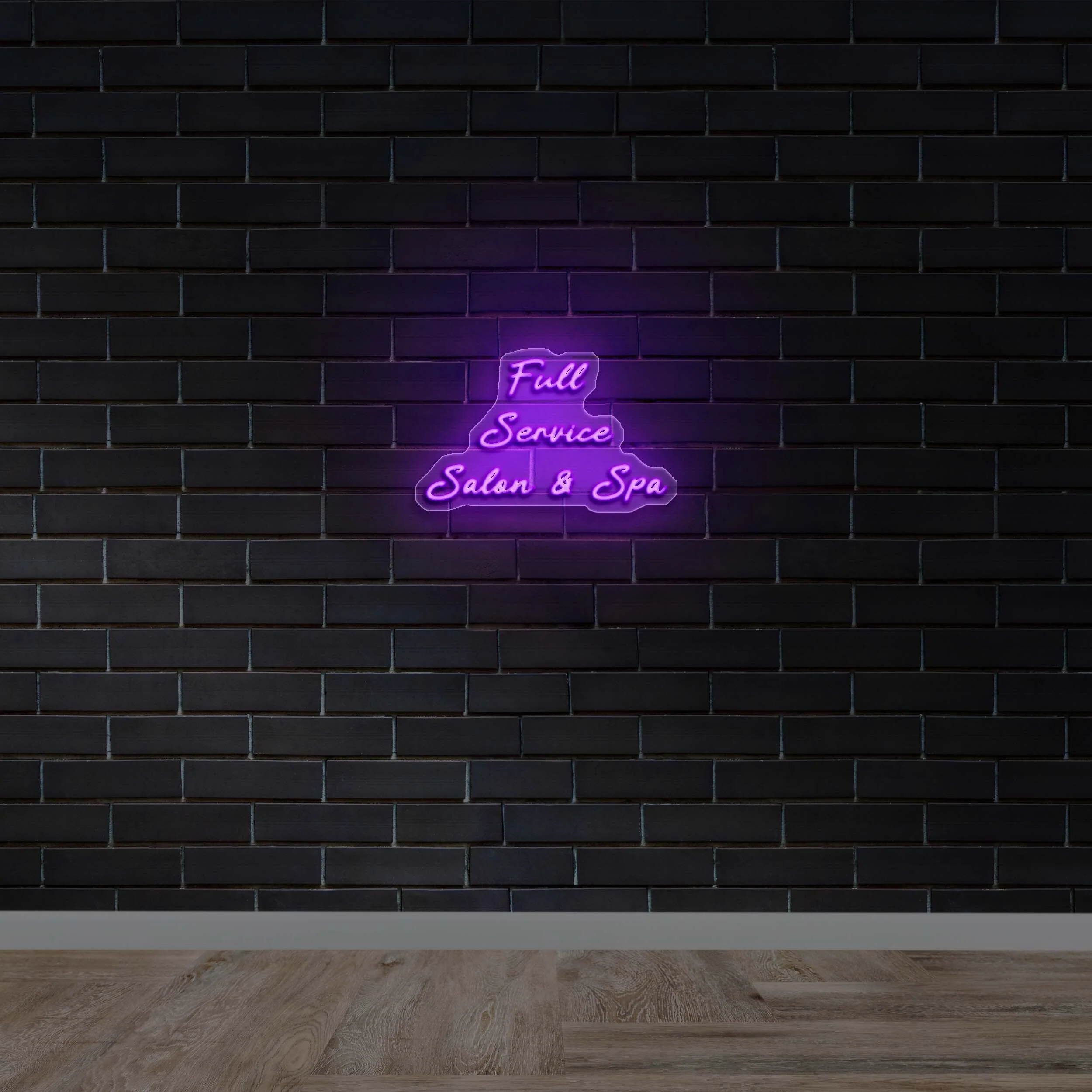 Full Service Salon & Spa - Premium Neon Artwork