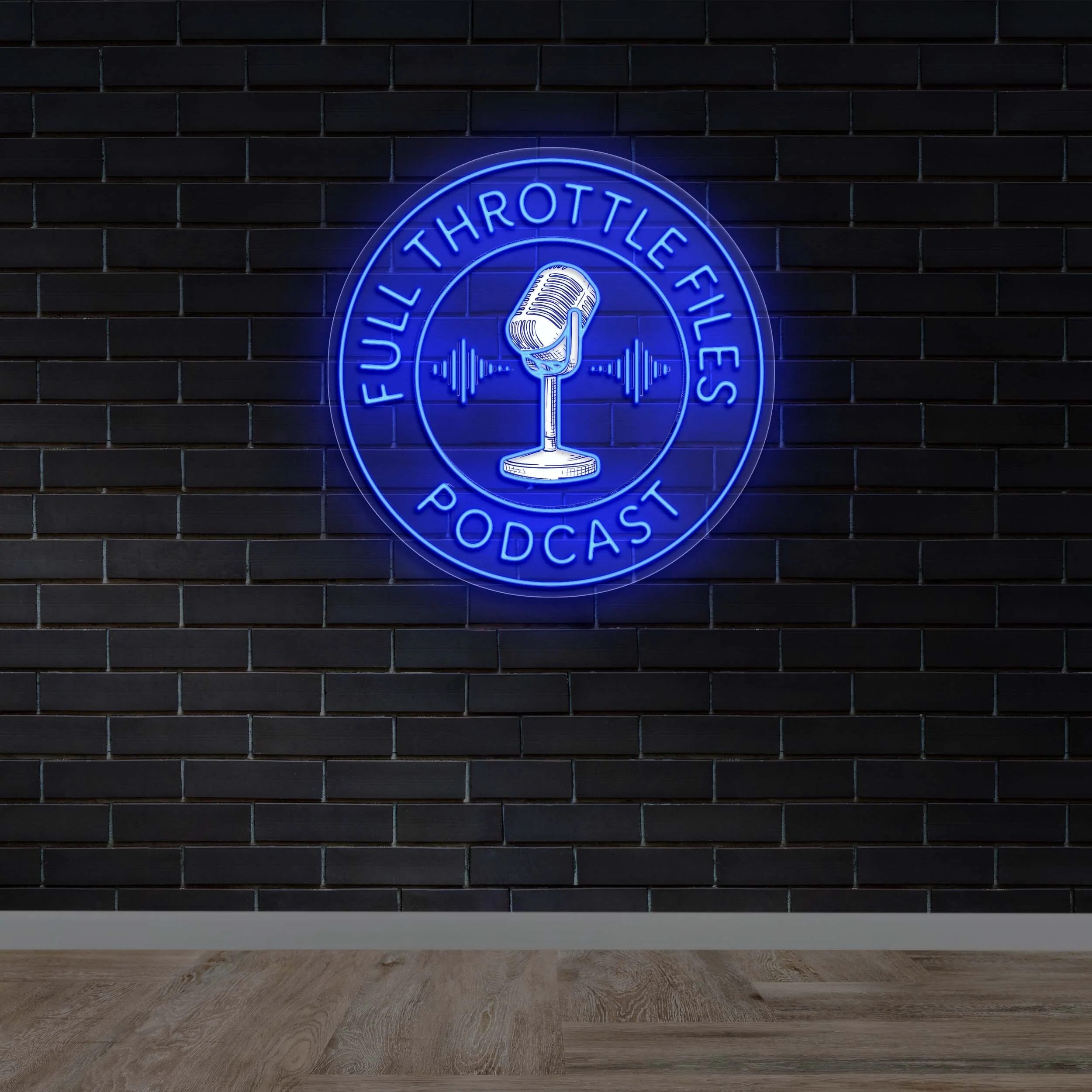 FULL THROTTLE FILES PODCAST - Premium Neon Artwork