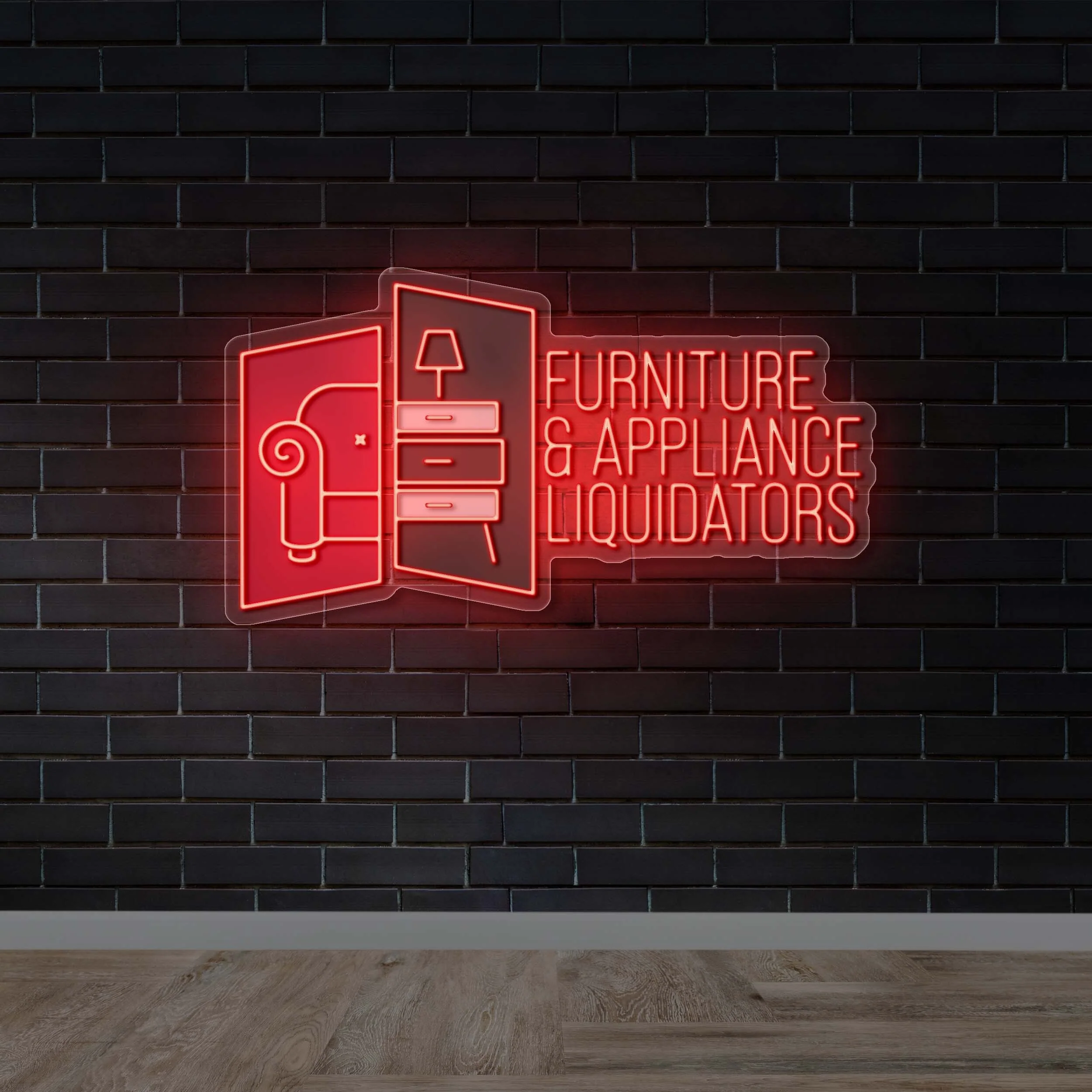 Furniture &Appliance Liquidators - Premium Neon Artwork