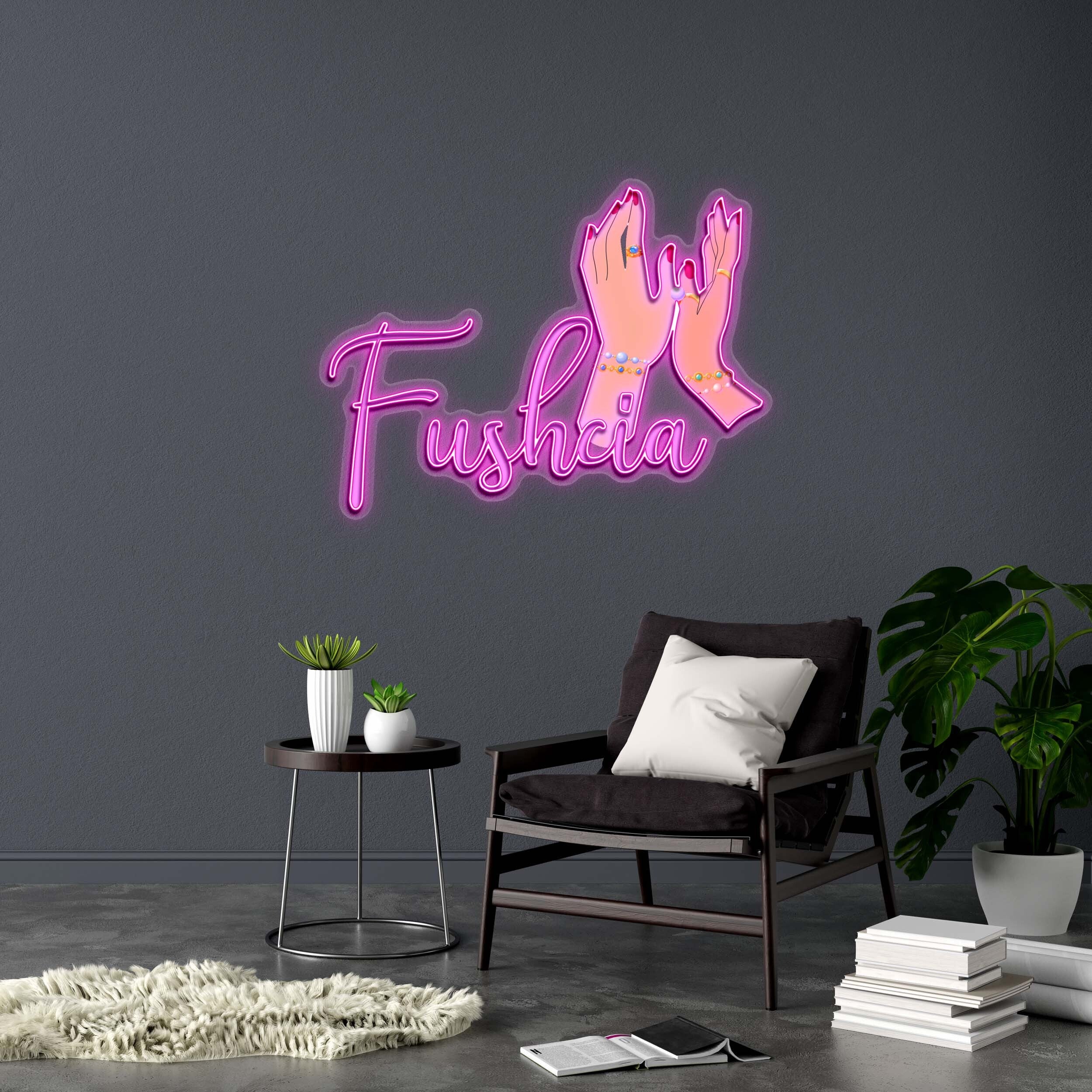 Fushcia - Premium Neon Artwork