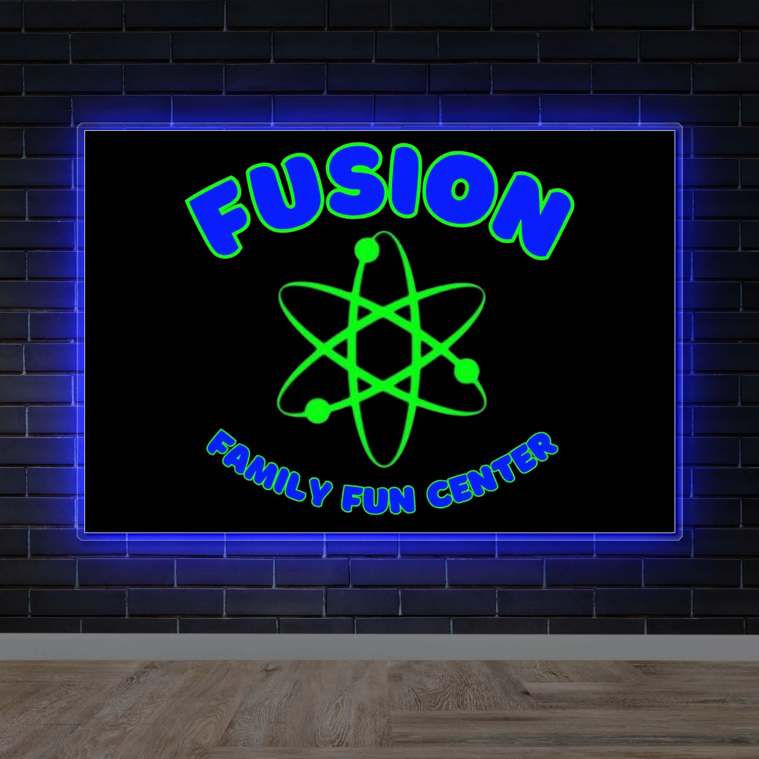 FUSION FAMILY FUN CENTER | Backlit Version - Premium Neon Artwork