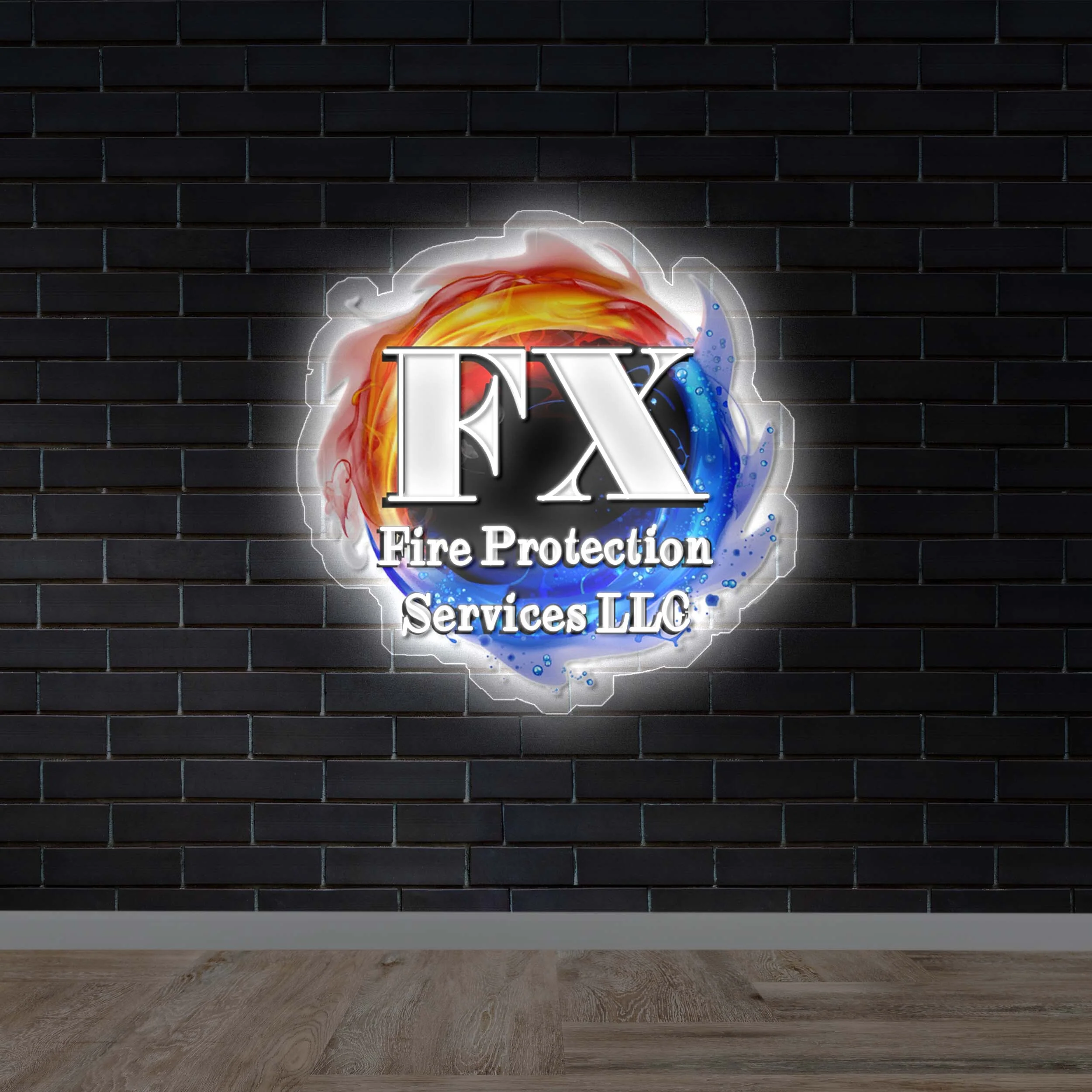 FX Fire Protection Services LLC - Premium Neon Artwork