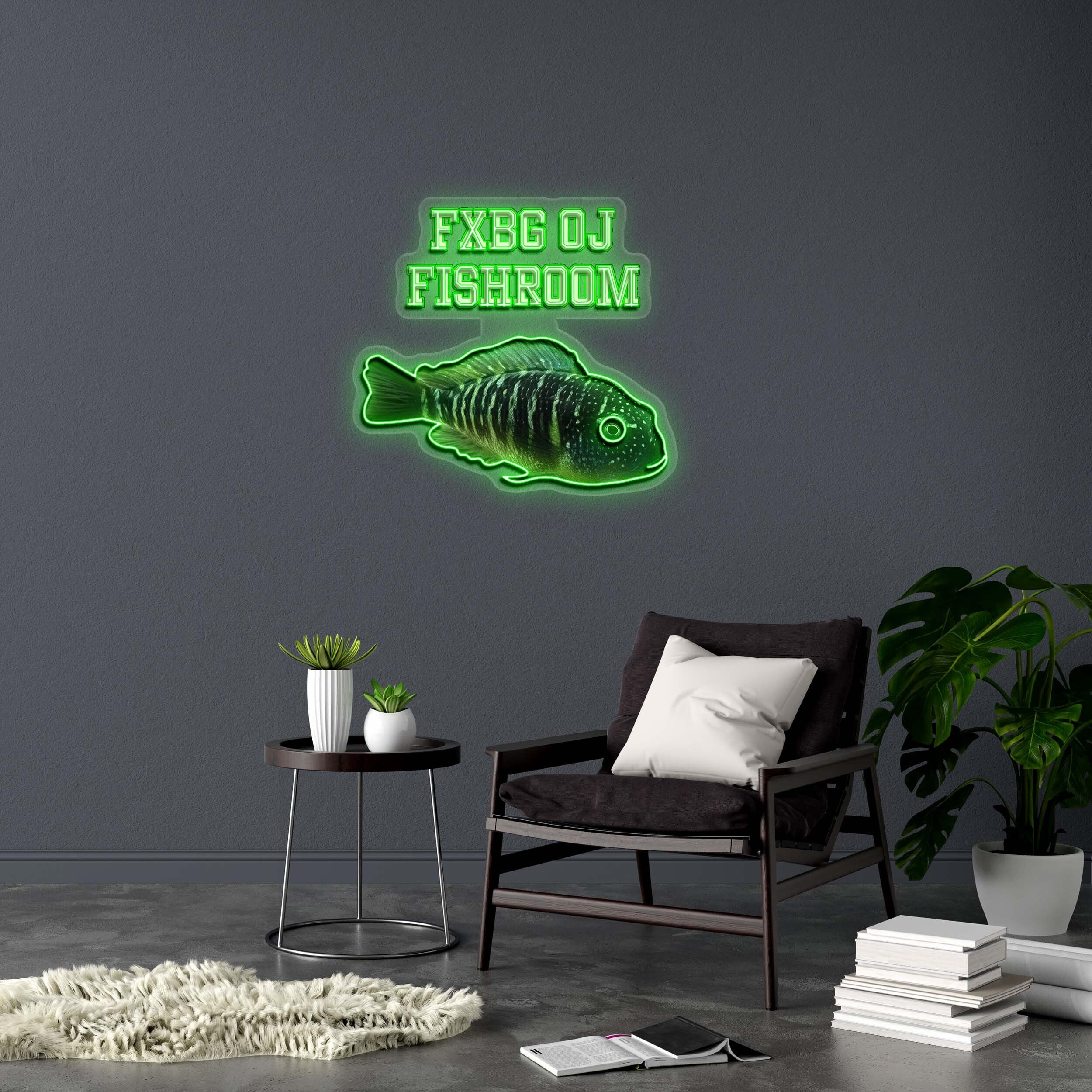 FXBG OJ FISHROOM - Premium Neon Artwork