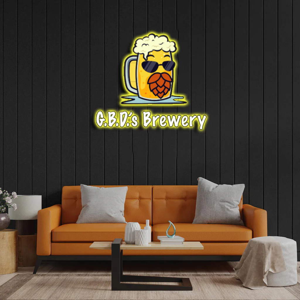 G.B.D.'s Brewery - Premium Neon Artwork