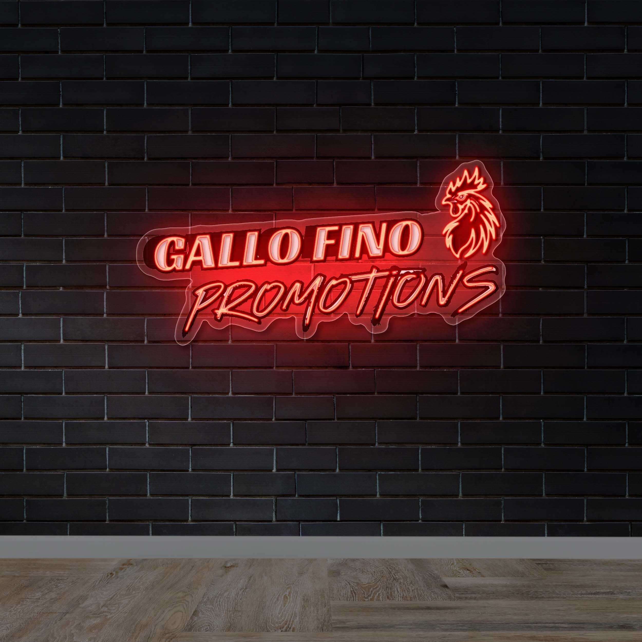 Gallo Fino Promotions - Premium Neon Artwork