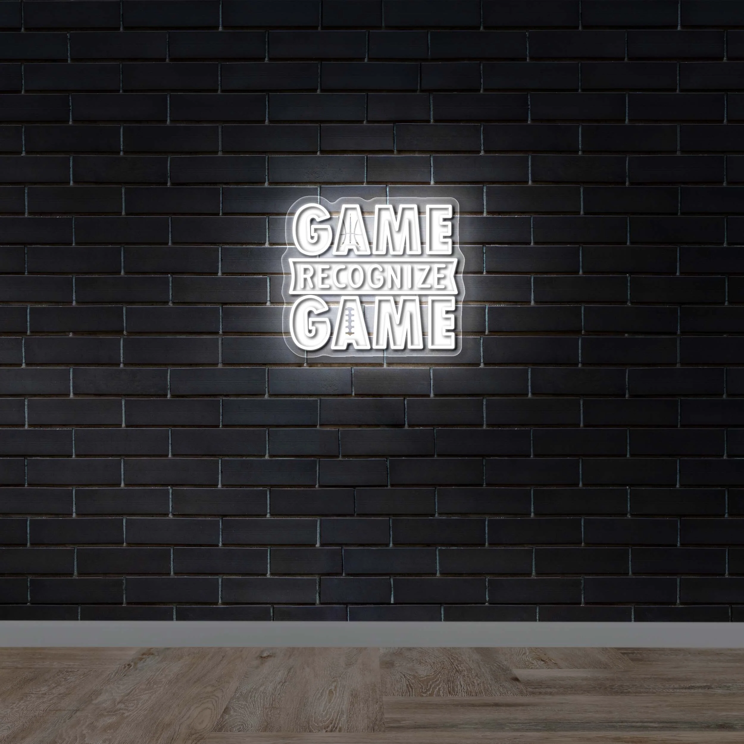 Game Recognize Game - Premium Neon Artwork