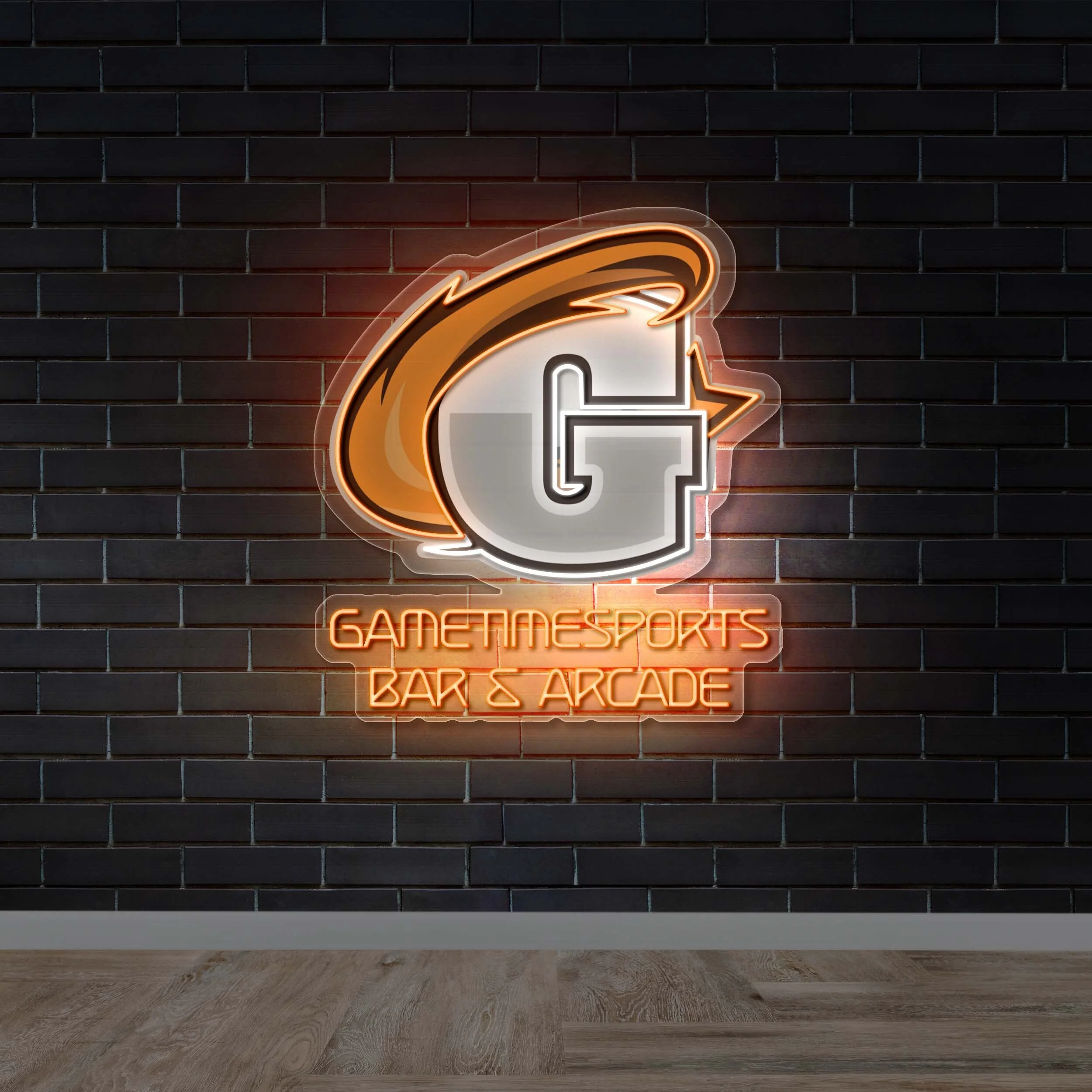 Game Time Sports Bar & Arcade - Premium Neon Artwork