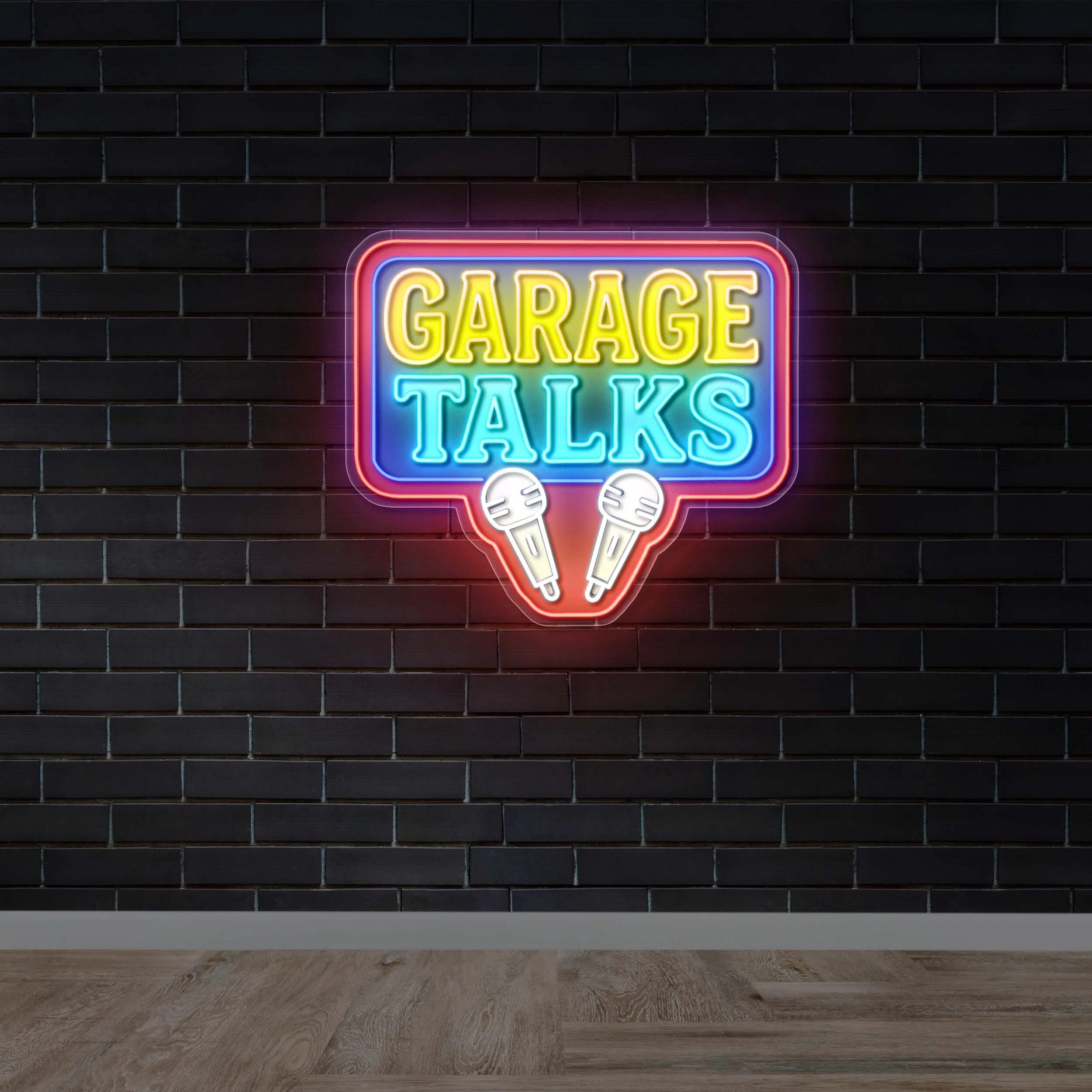 Garage Talks - Premium Neon Artwork