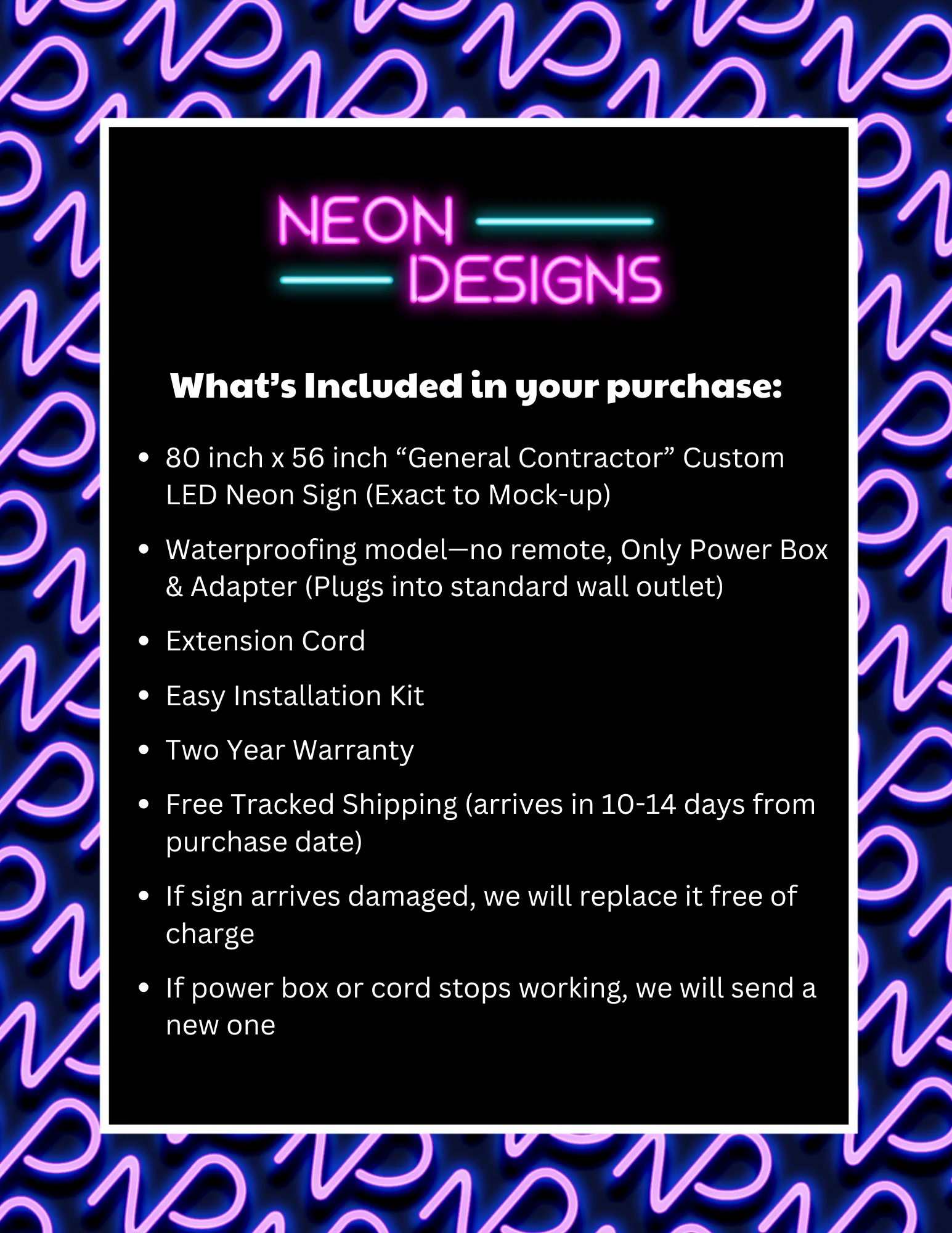 General Contractor – Premium Neon Artwork - Image 2