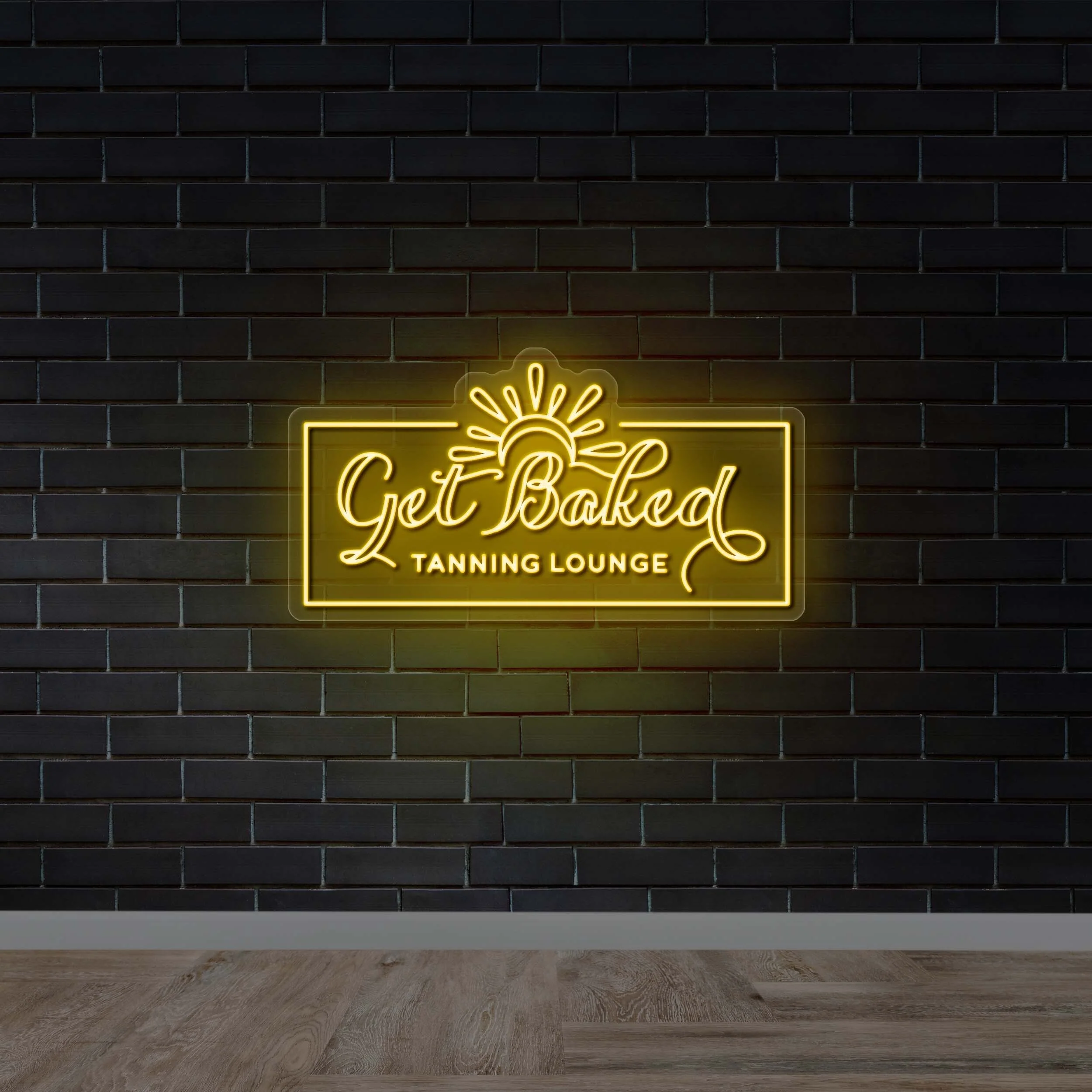 Get Baked Tanning Lounge - Premium Neon Artwork