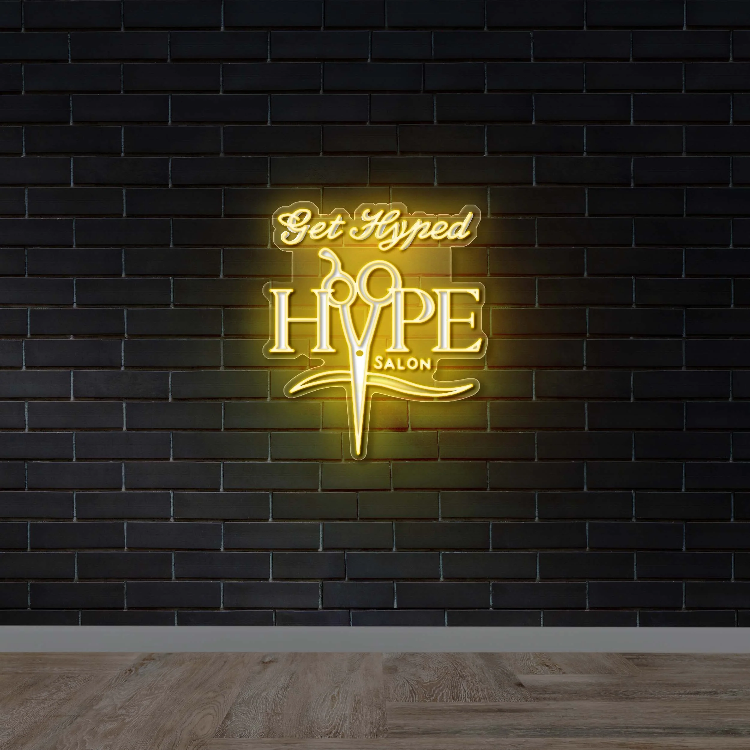 Get Hyped Hype Salon - Premium Neon Artwork