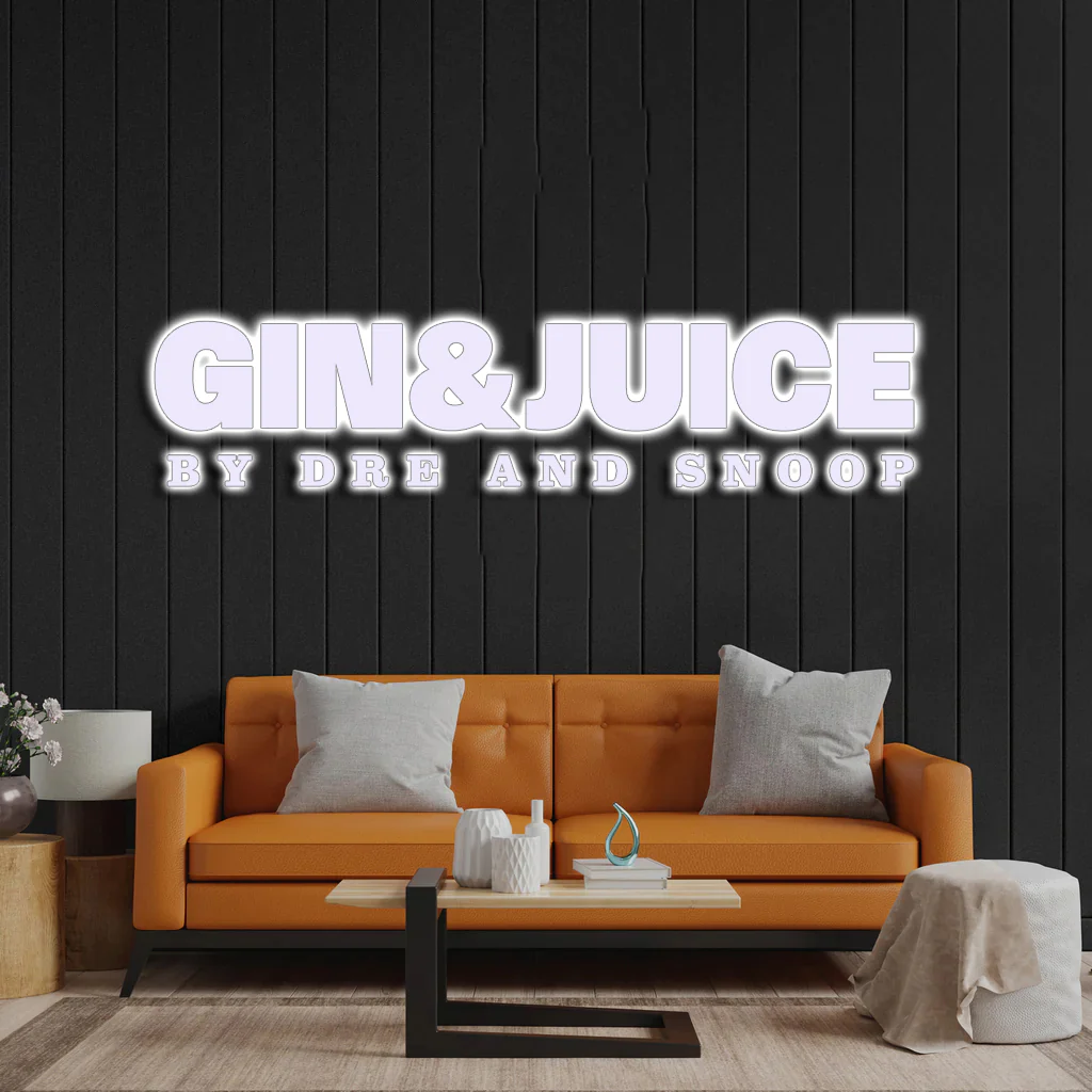 GIN & JUICE - Premium Neon Artwork