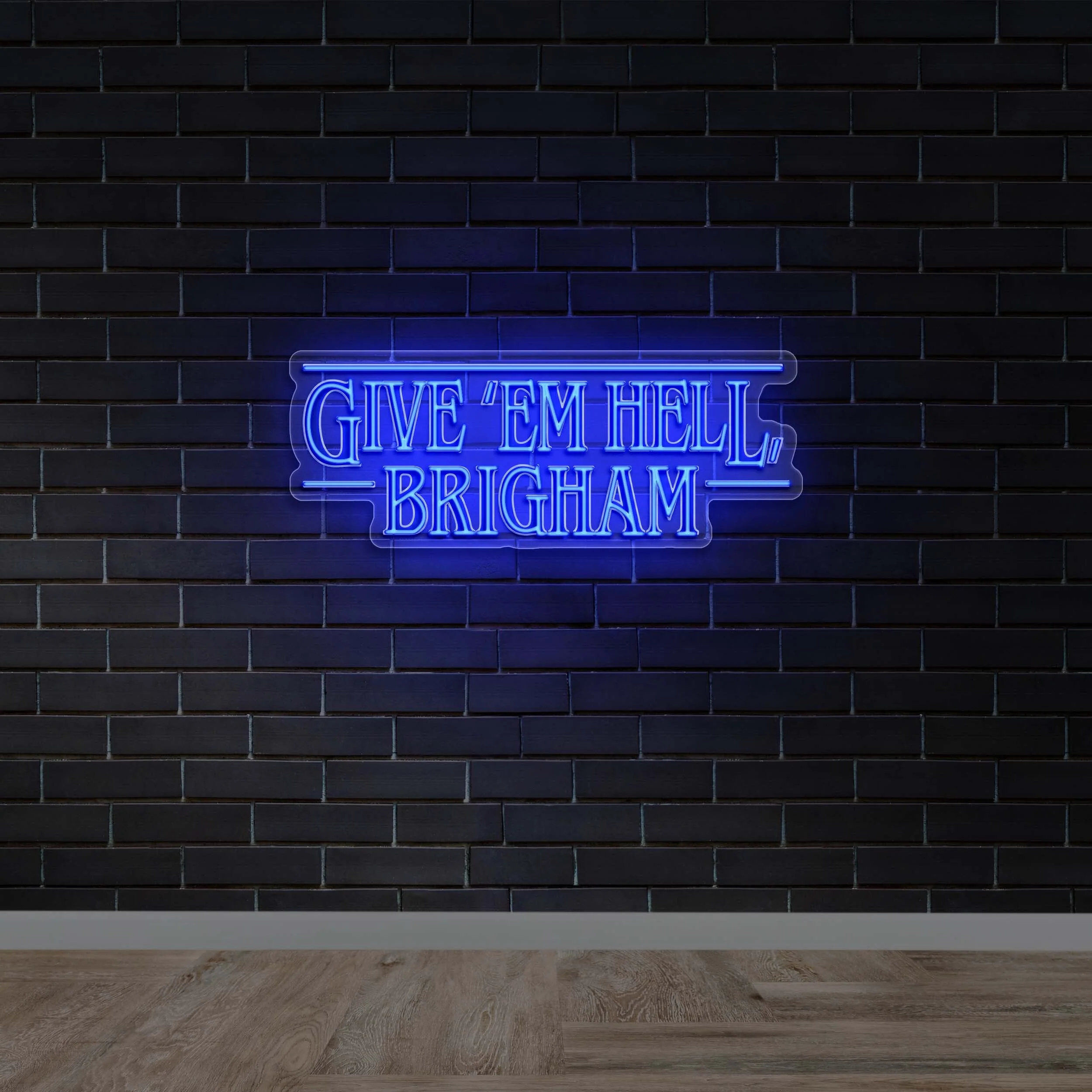 Give 'Em Hell Brigham - Premium Neon Artwork - Image 2