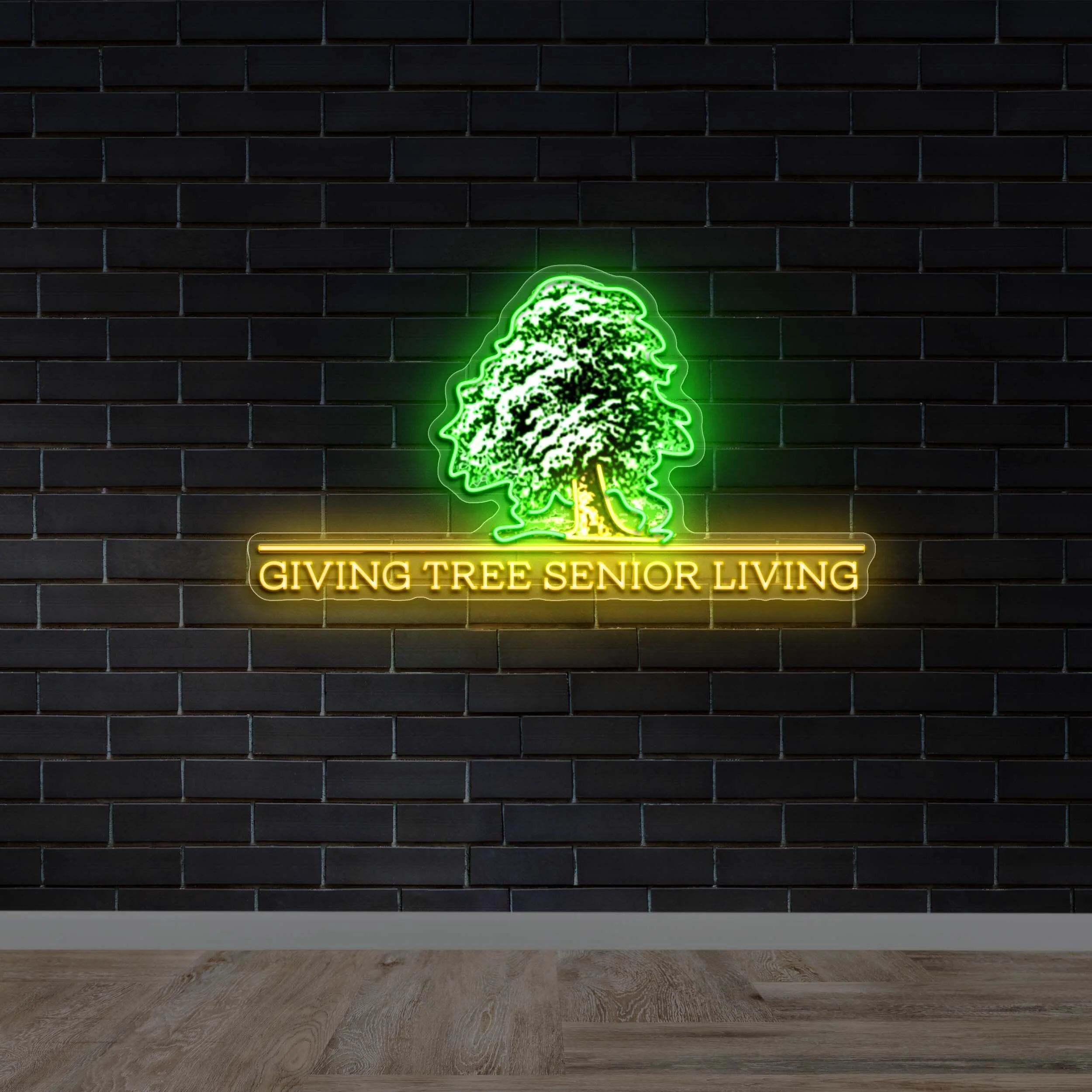 Giving Tree Senior Living -  Premium Neon Artwork