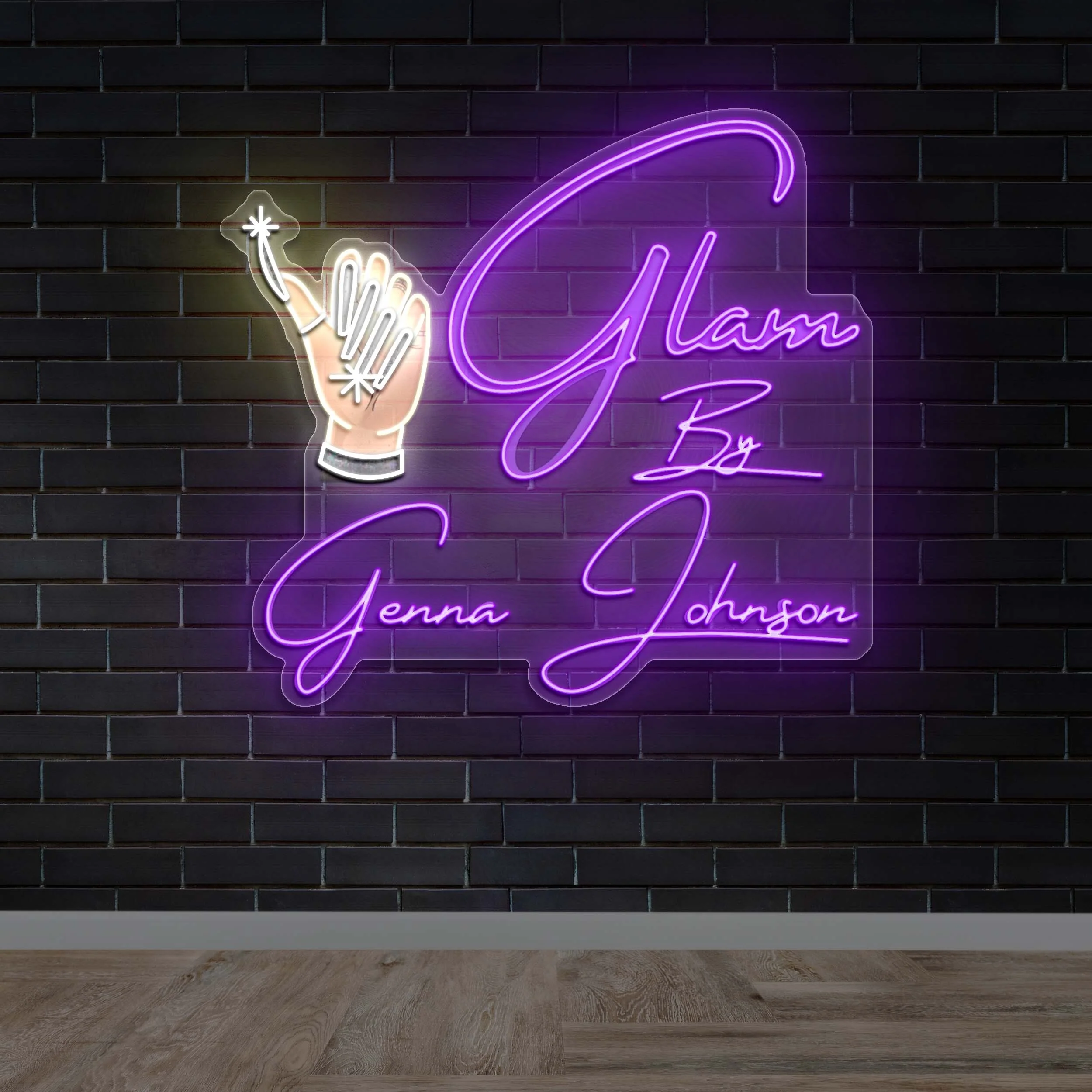 Glam by Genna Johnson - Premium Neon Artwork