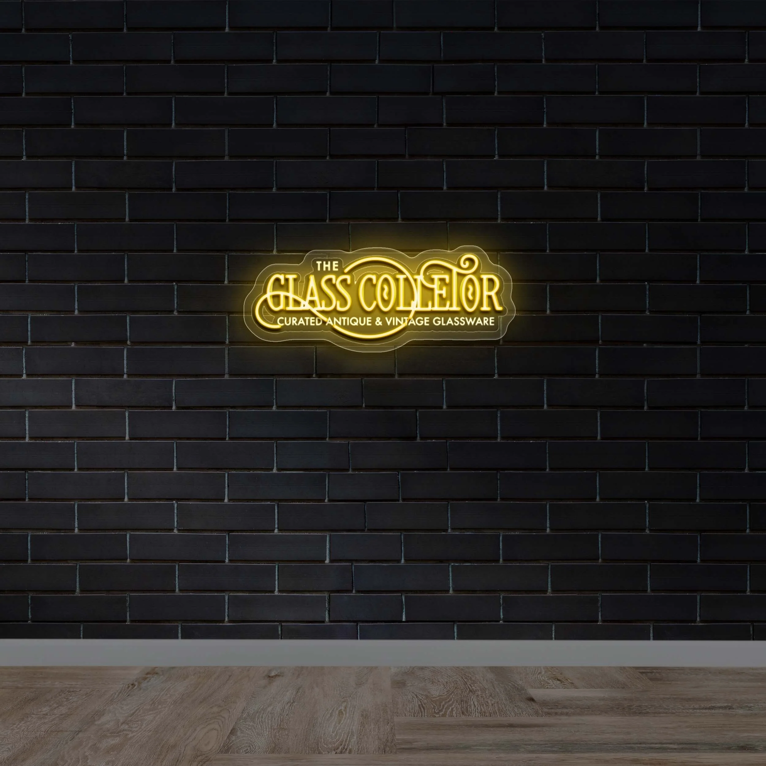 Glass Collector - Premium Neon Artwork