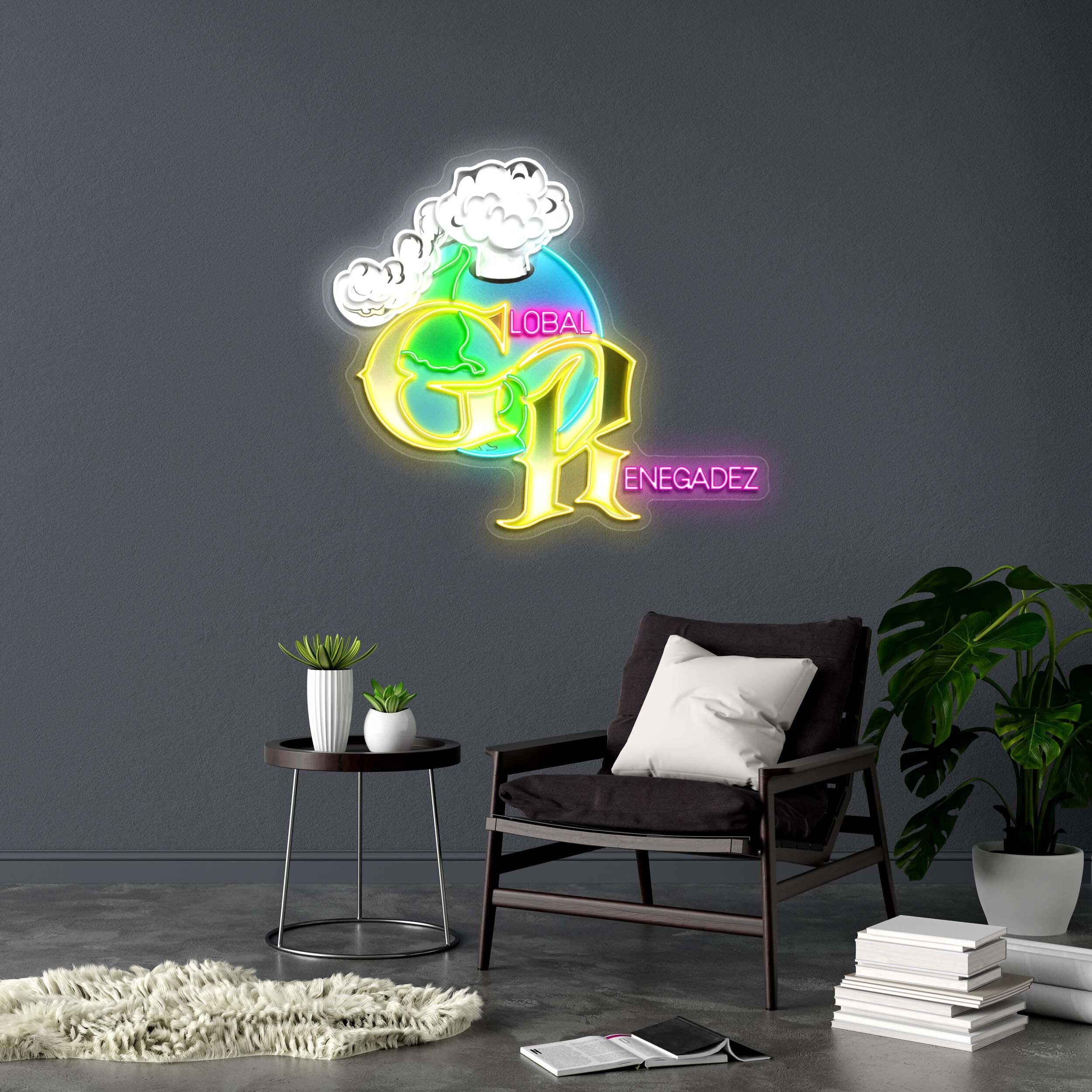 GLOBAL RENEGADEZ - Premium Neon Artwork