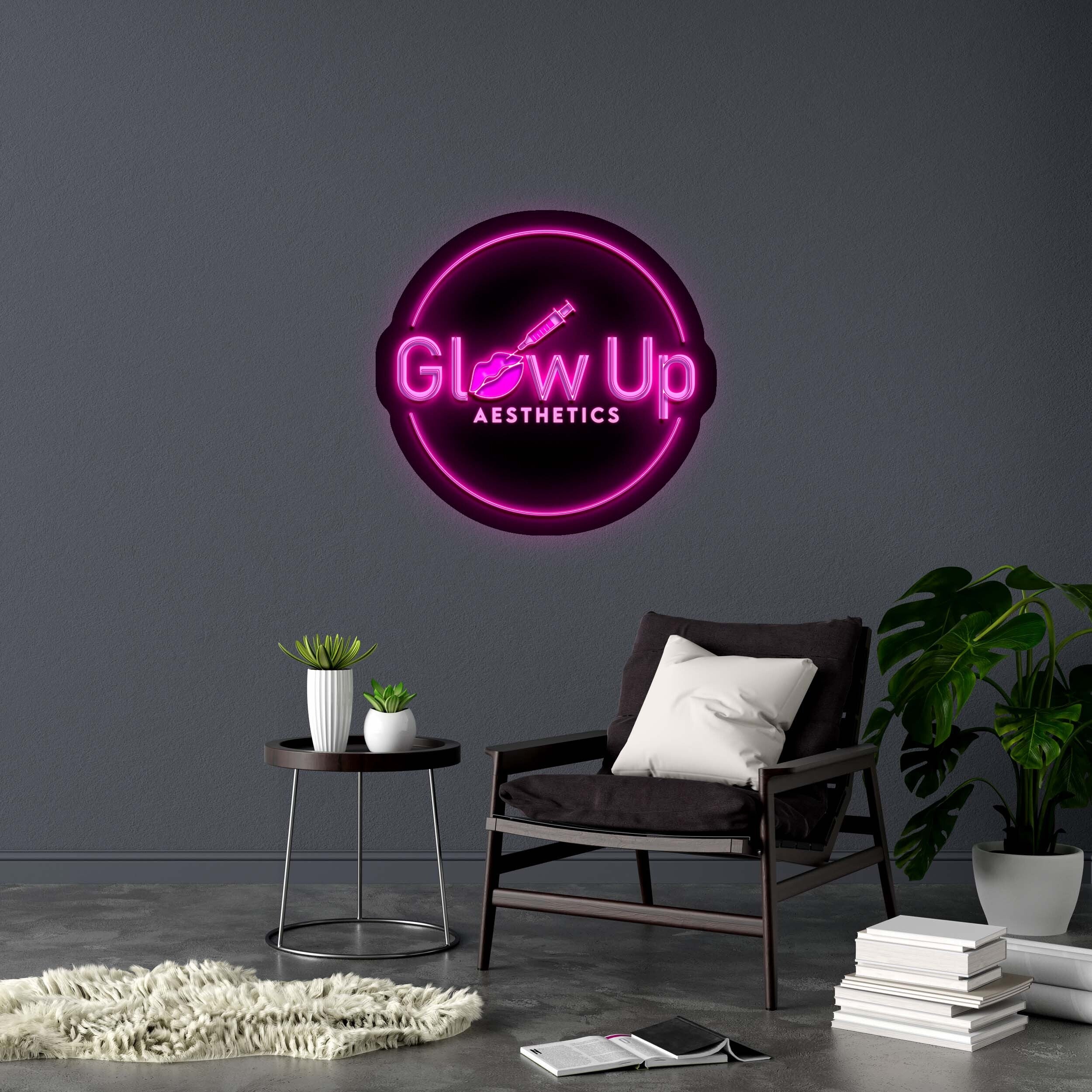 Glow Up AESTHETICS - Premium Neon Artwork