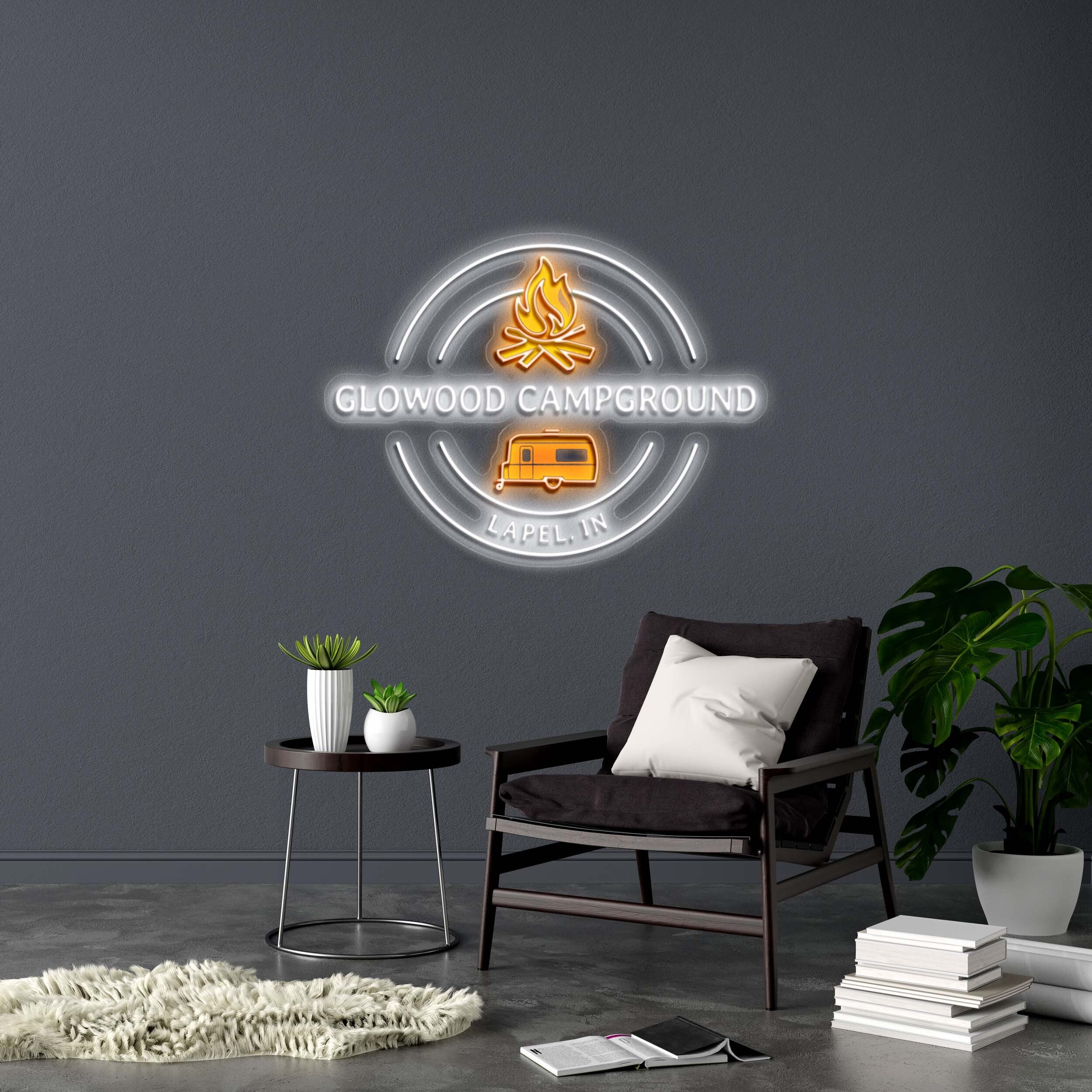GLOWOOD CAMPGROUND - Premium Neon Artwork