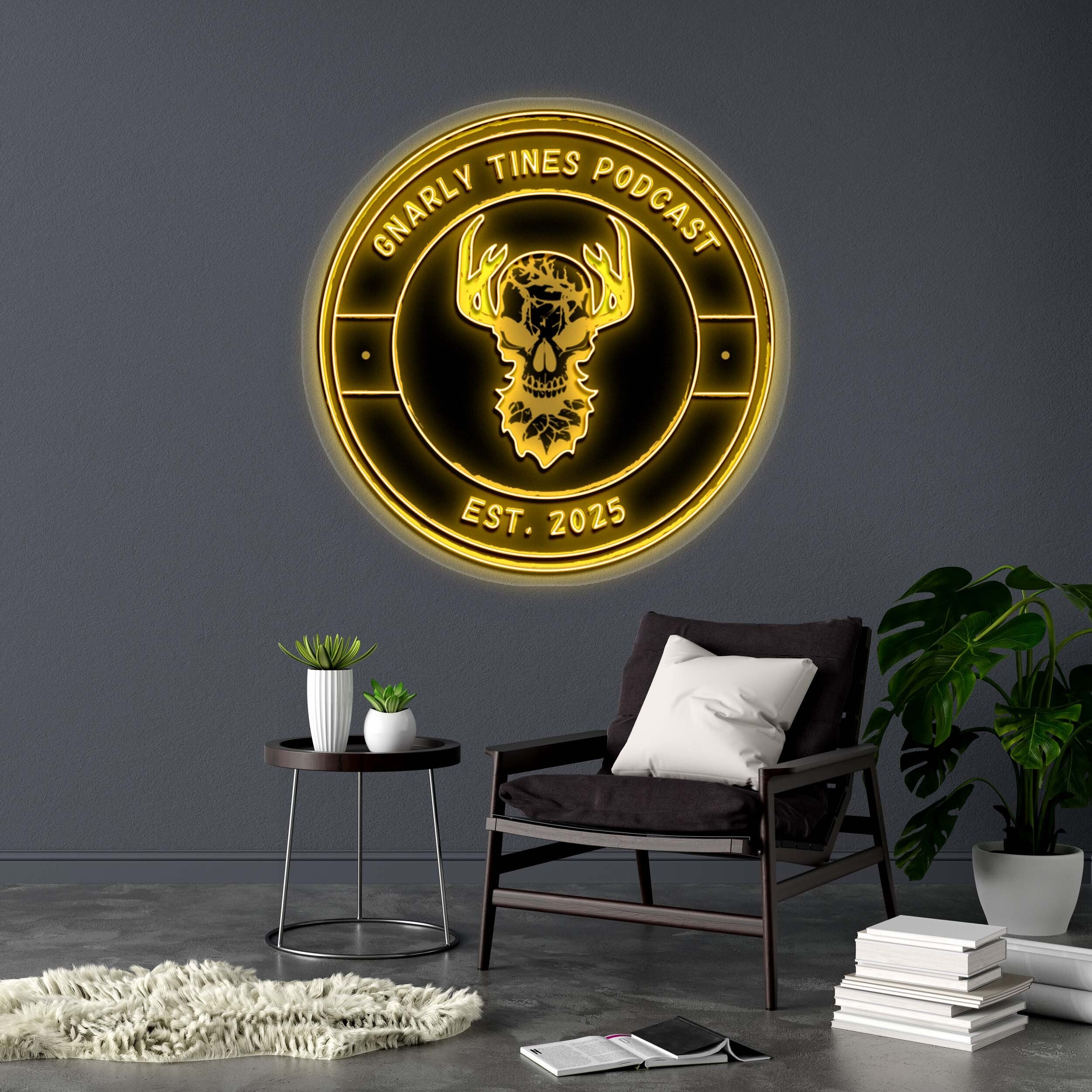 GNARLY TINES PODCAST - Premium Neon Artwork