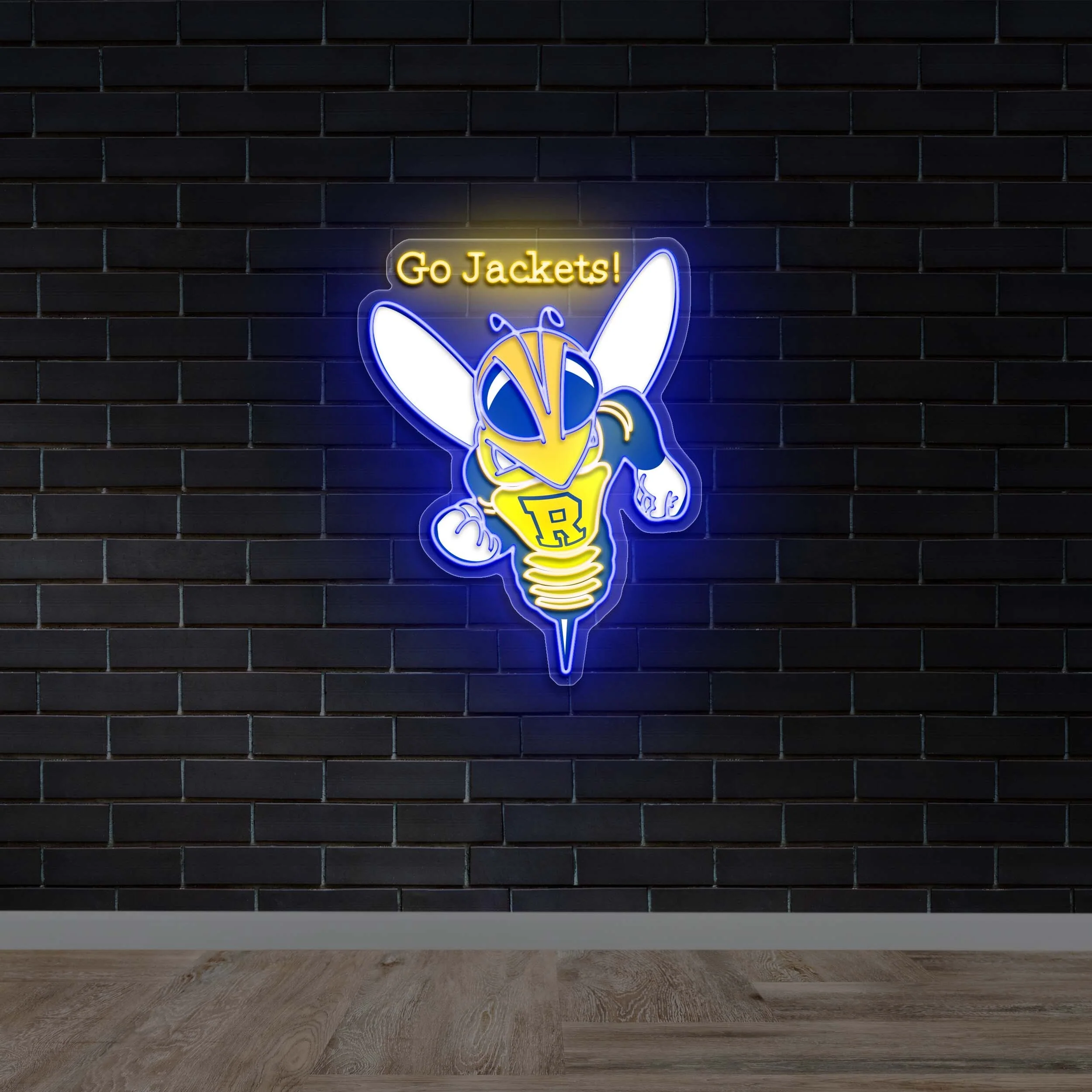 Go Jackets! - Premium Neon Artwork