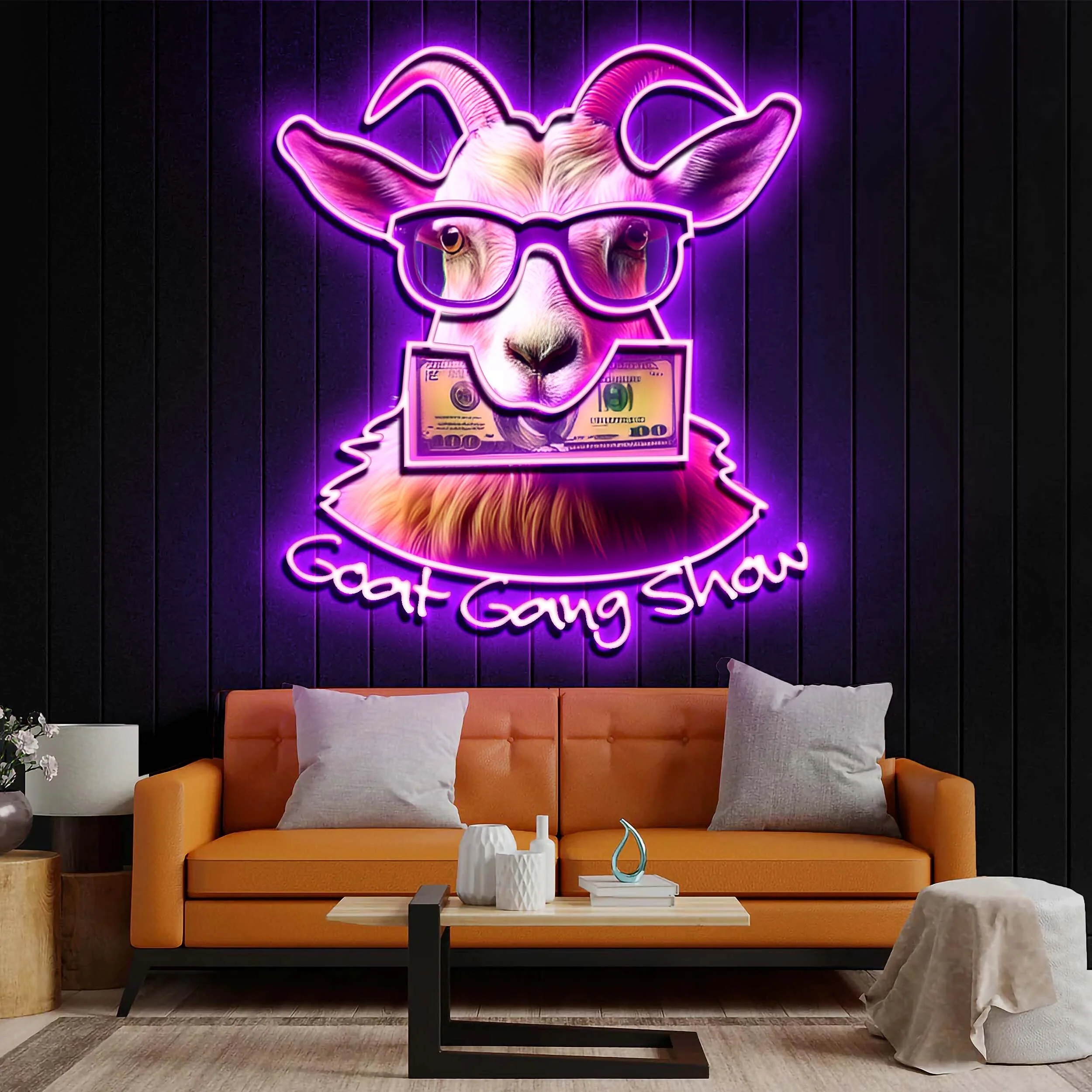 Goat Gang Show - Premium Neon Artwork