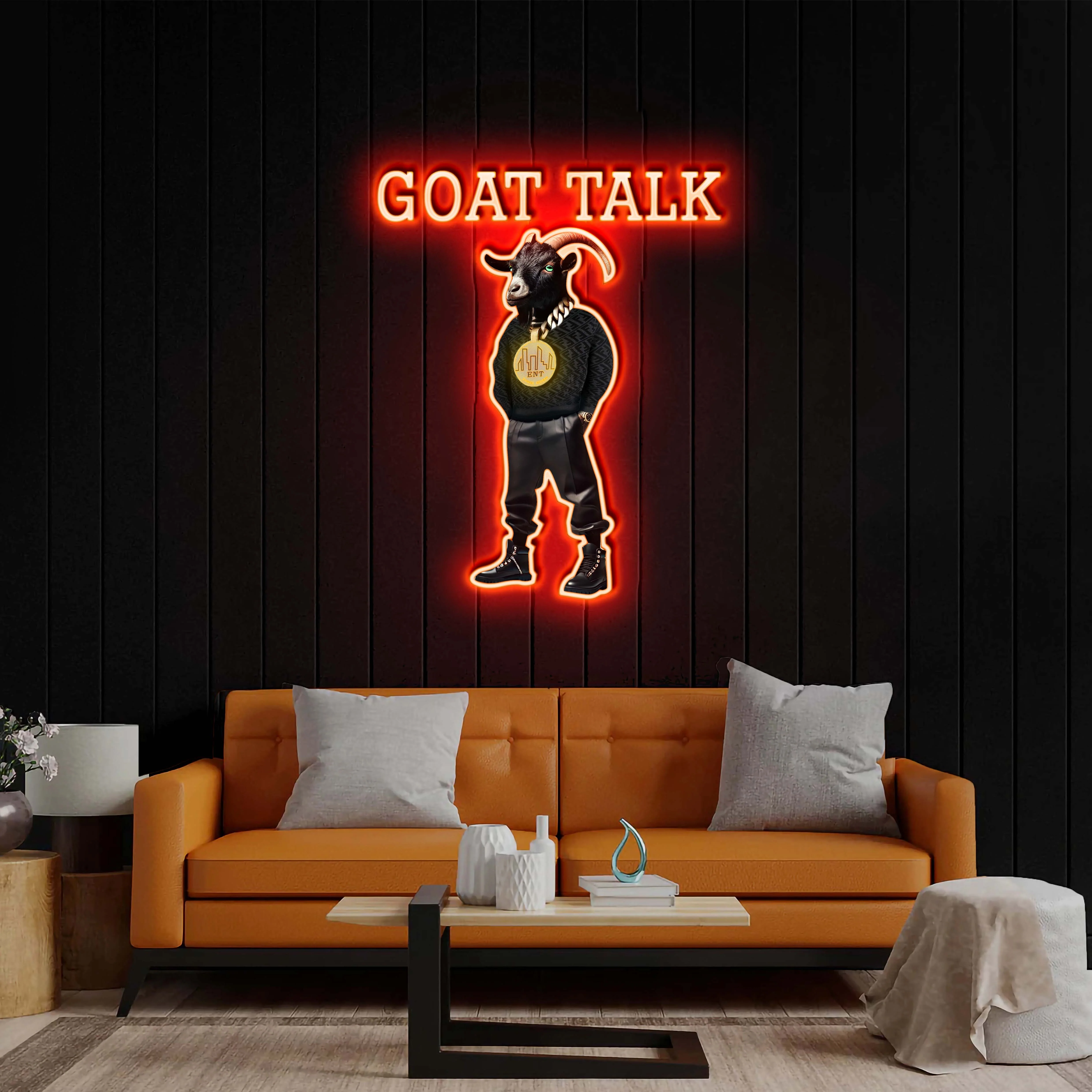 Goat Talk - Premium Neon Artwork