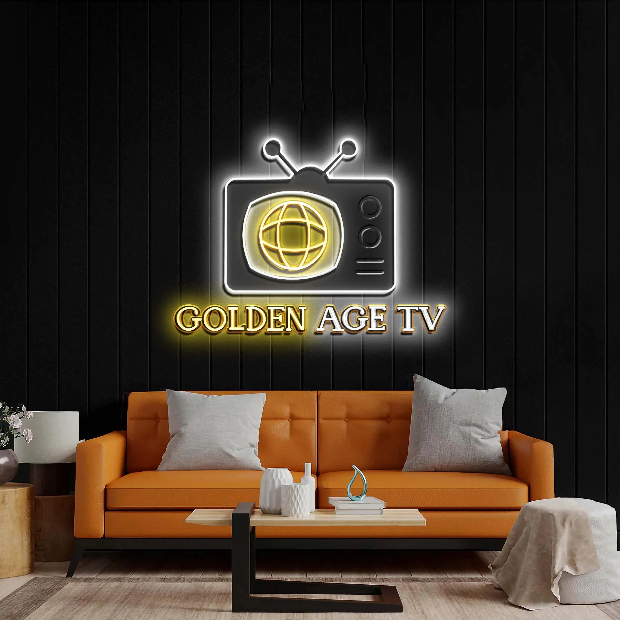 GOLDEN AGE TV - Premium Neon Artwork