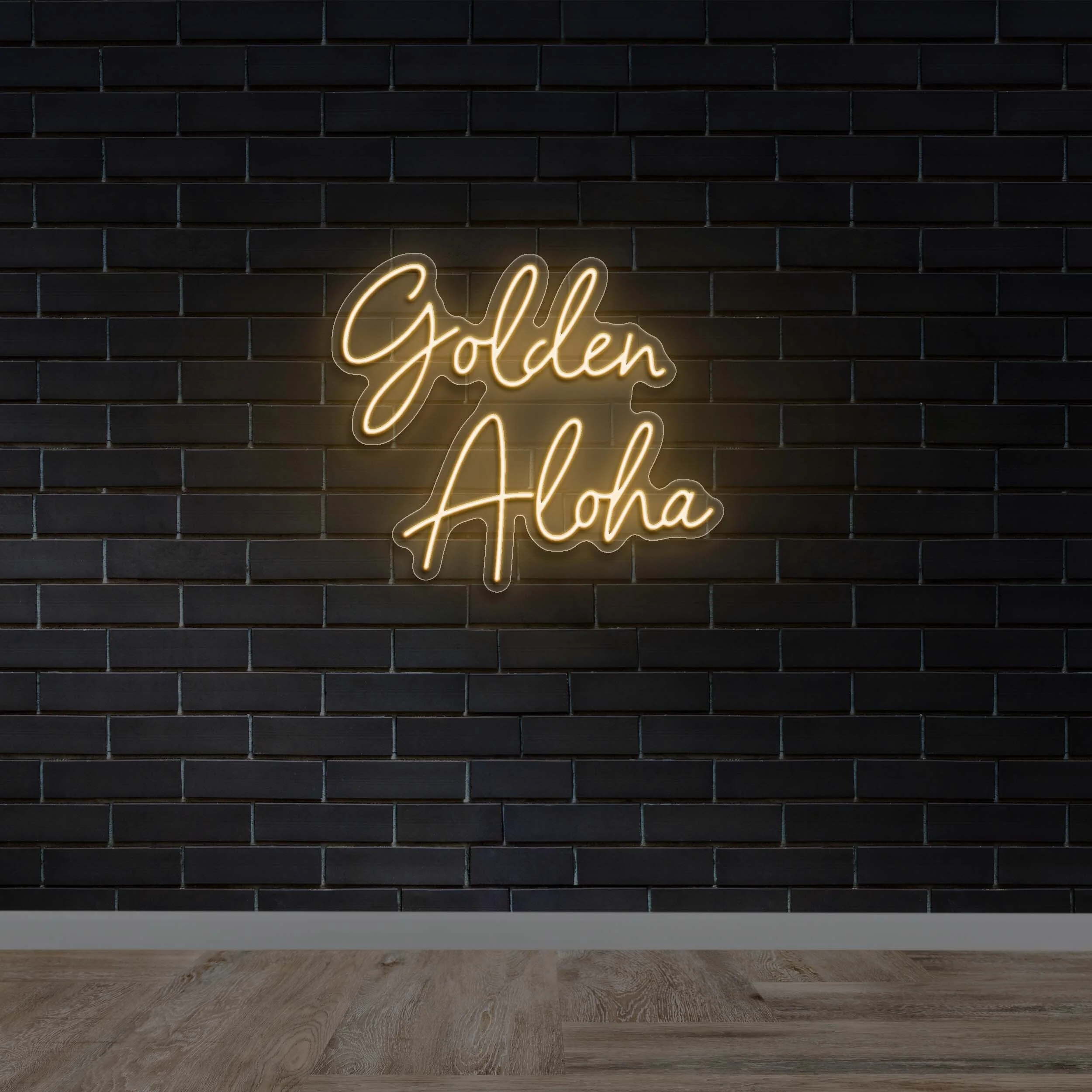 Golden Aloha - Premium Neon Artwork