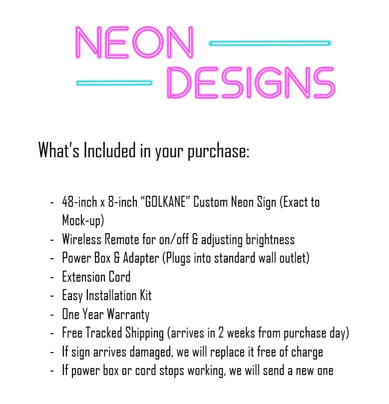 GOLKANE - Premium Neon Artwork - Image 2