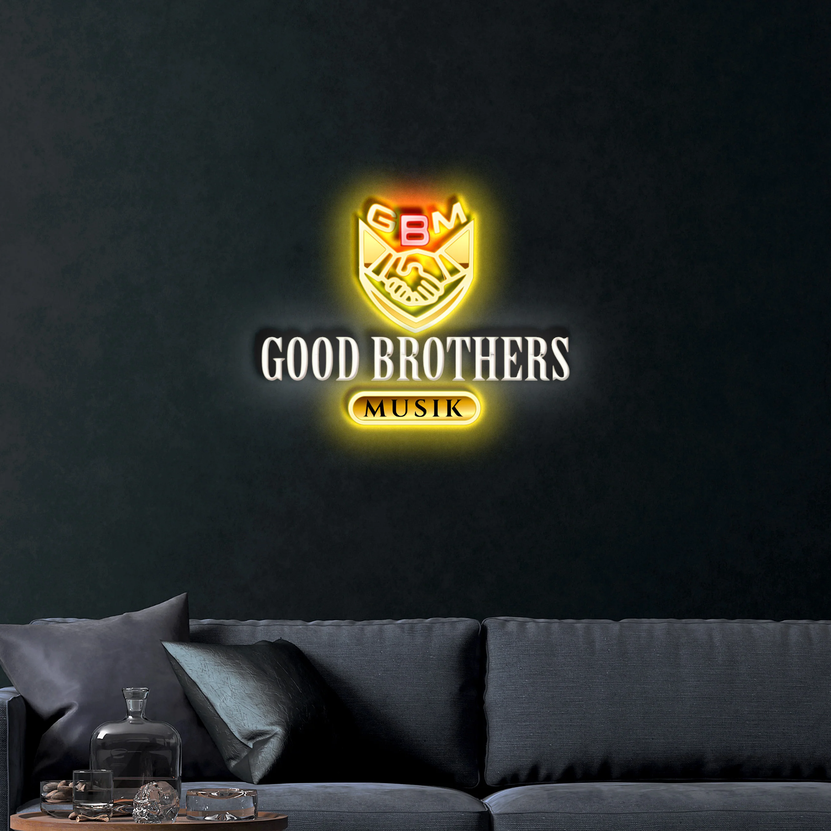Good Brothers Musik – Premium Neon Artwork