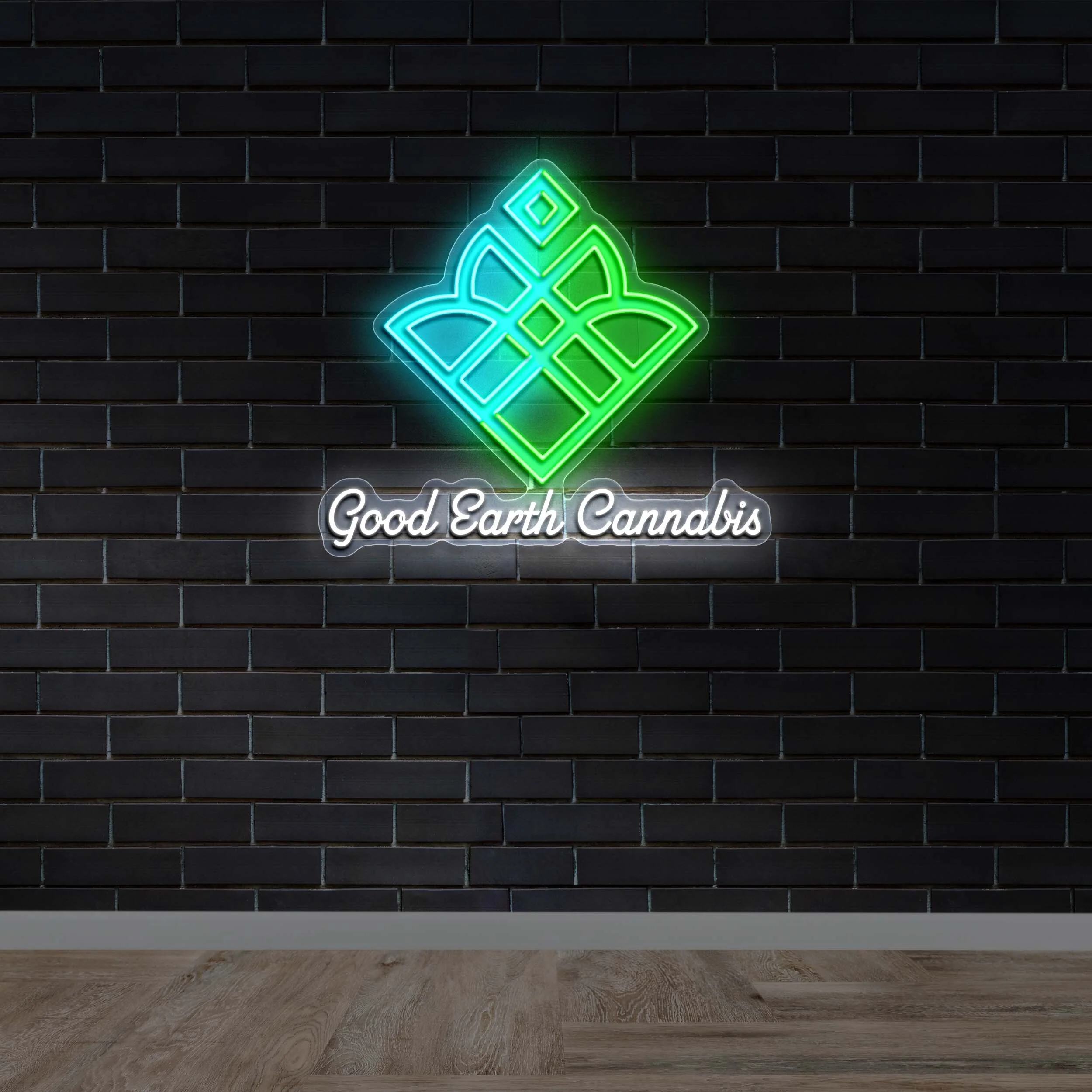 Good Earth Cannabis - Premium Neon Artwork