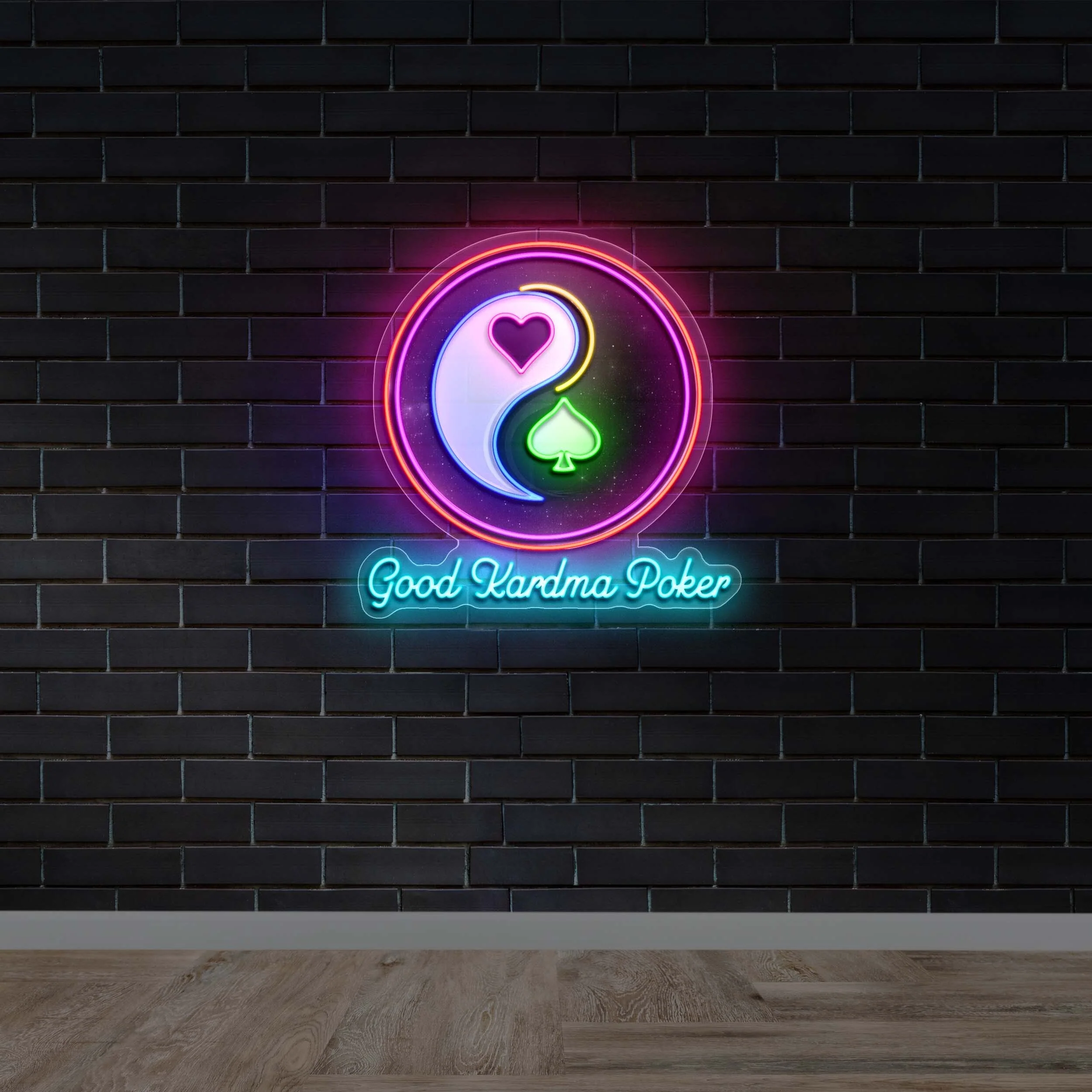 Good Kardma Poker - Premium Neon Artwork