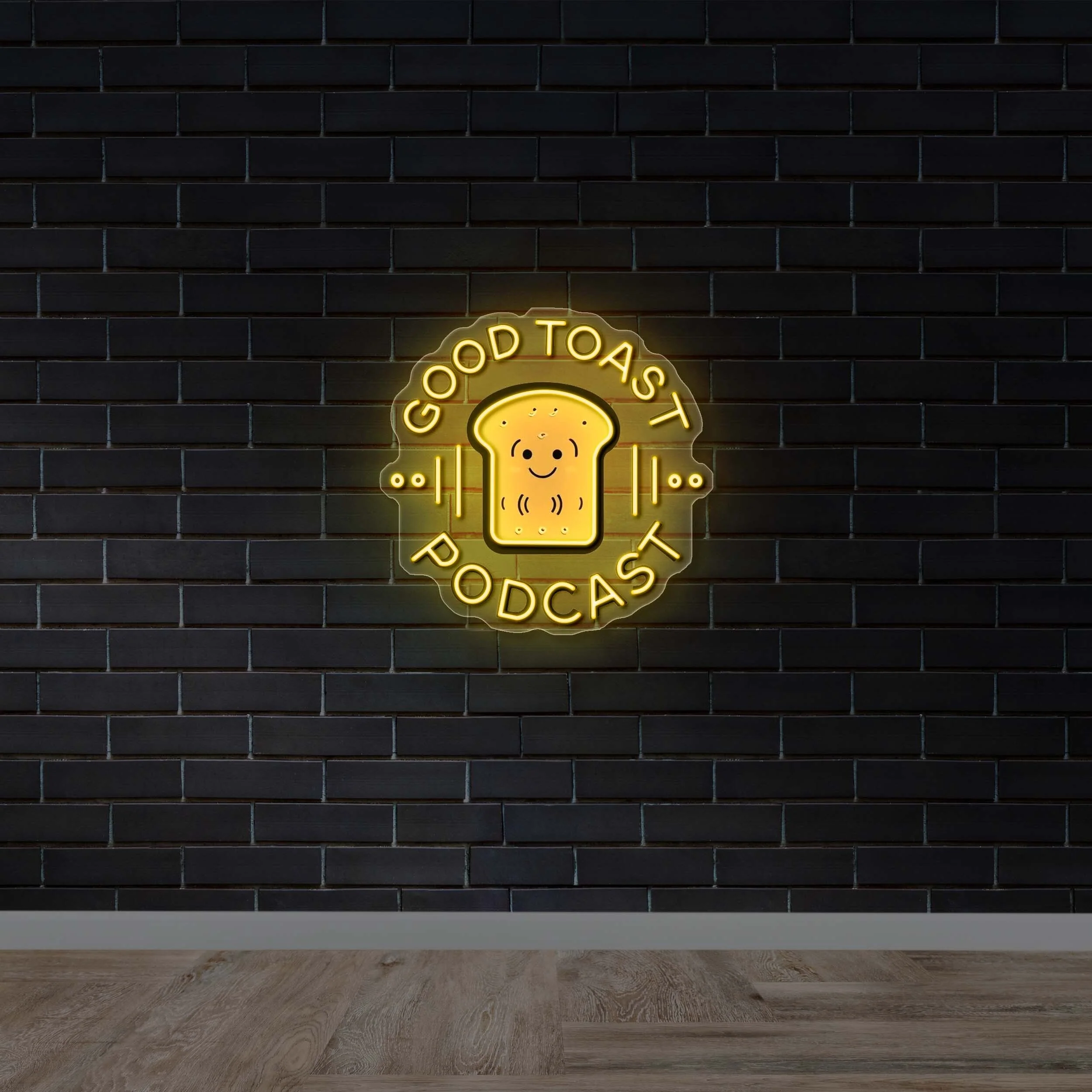 GOOD TOAST PODCAST - Premium Neon Artwork