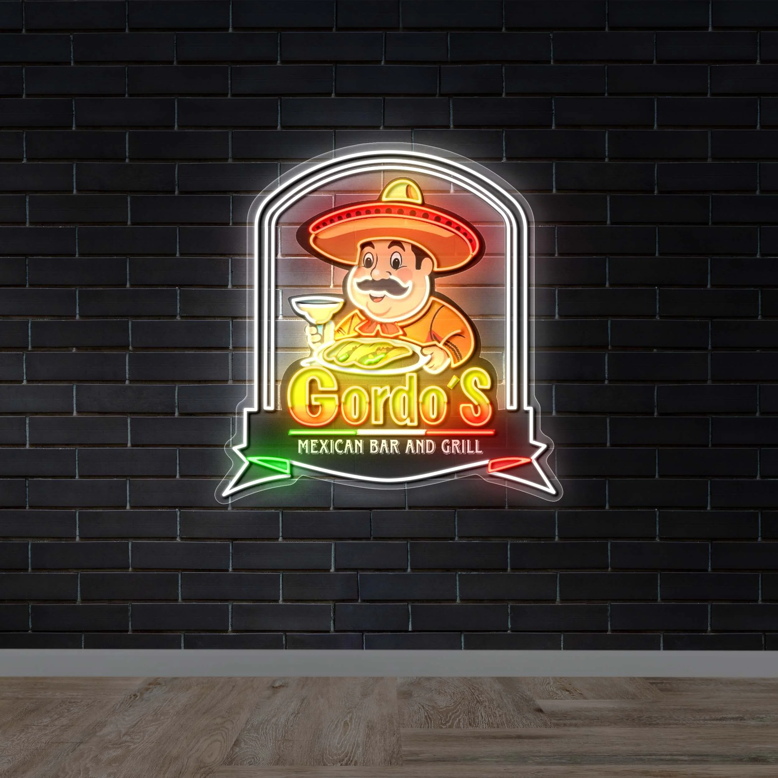 Gordos Mexican Bar And Grill - Premium Neon Artwork