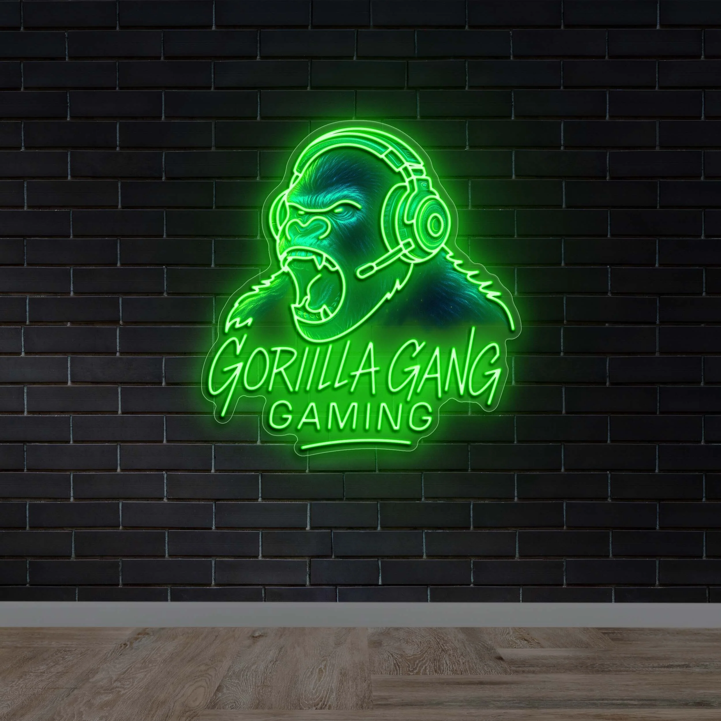 Gorilla Gang Gaming – Premium Neon Artwork