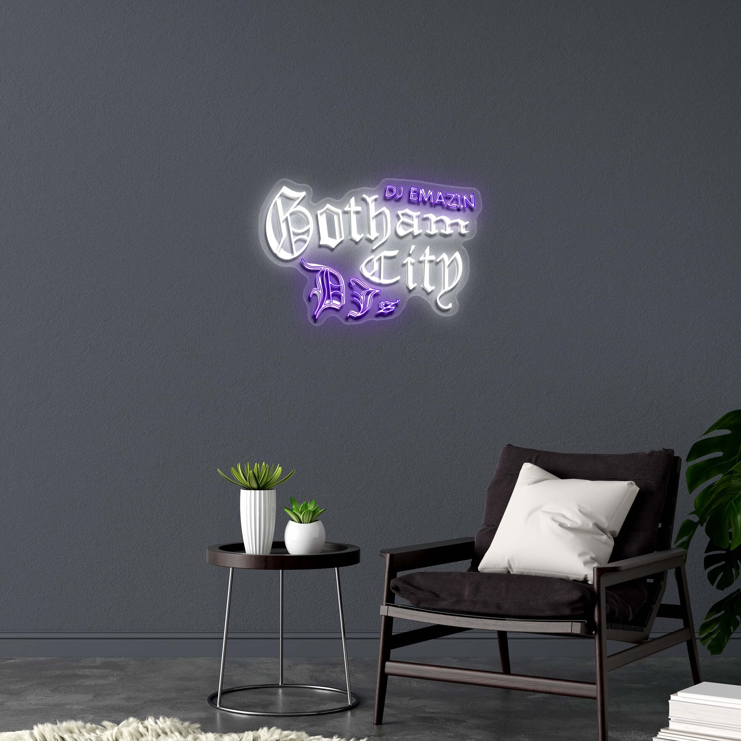 Gotham City DJ's - Premium Neon Artwork