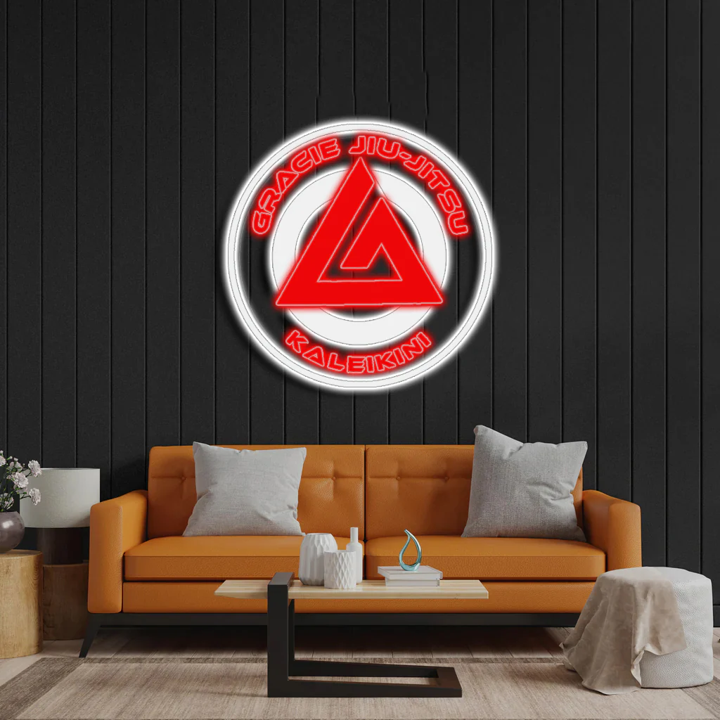 Gracie Jiu-Jitsu - Premium Neon Artwork