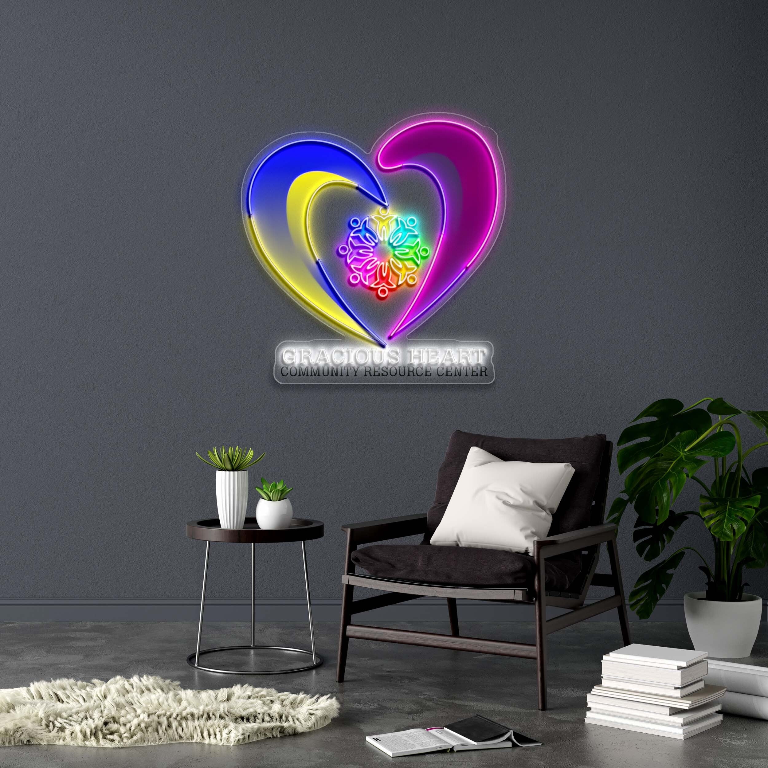 GRACIOUS HEART - Premium Neon Artwork