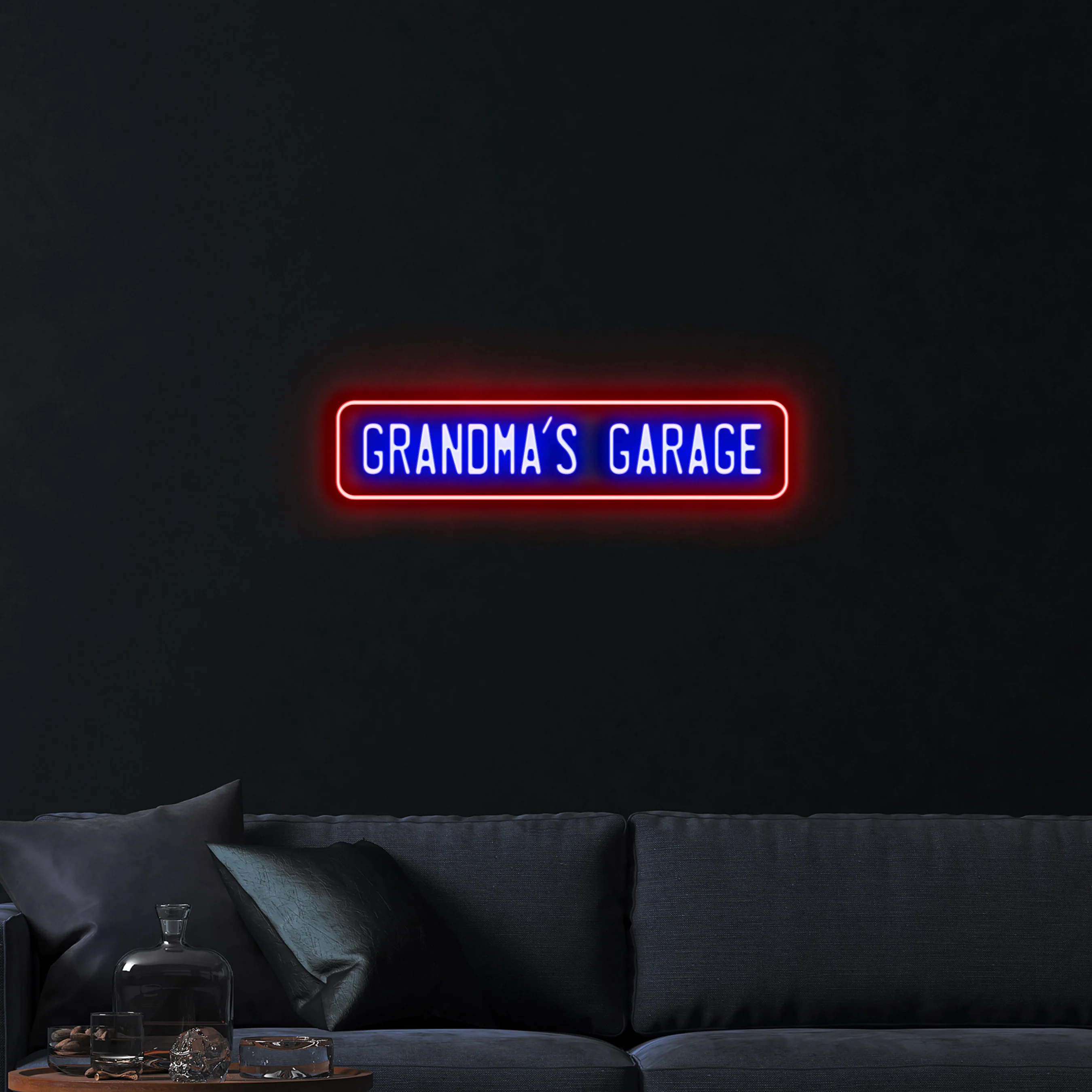 Grandma's Garage – Premium Neon Artwork