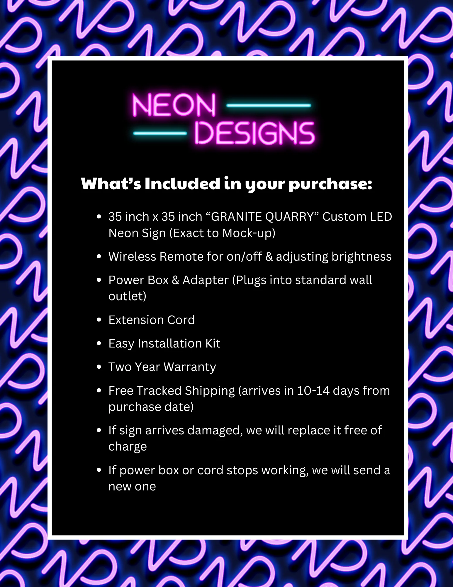 GRANITE QUARRY - Premium Neon Artwork - Image 2