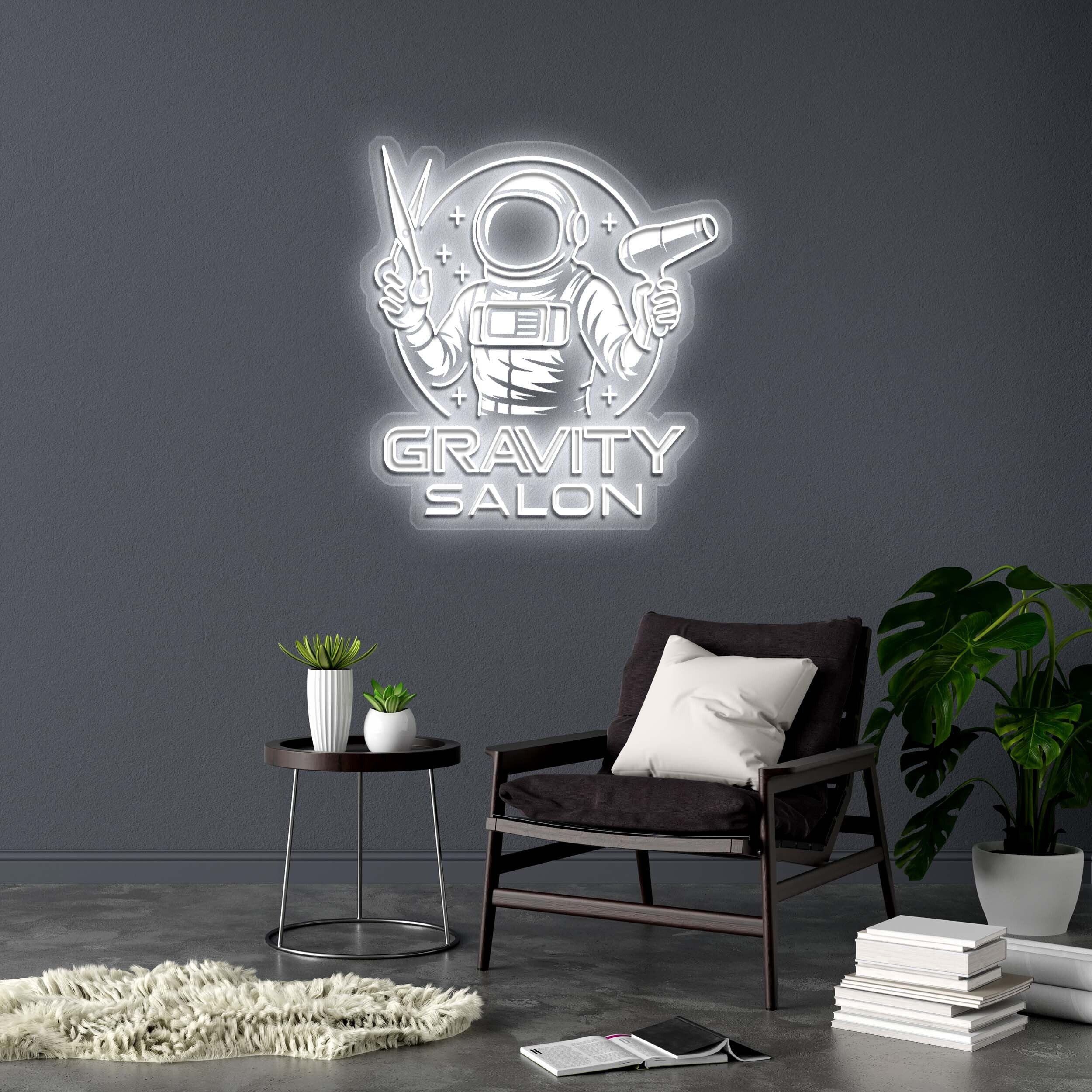 GRAVITY SALON - Premium Neon Artwork