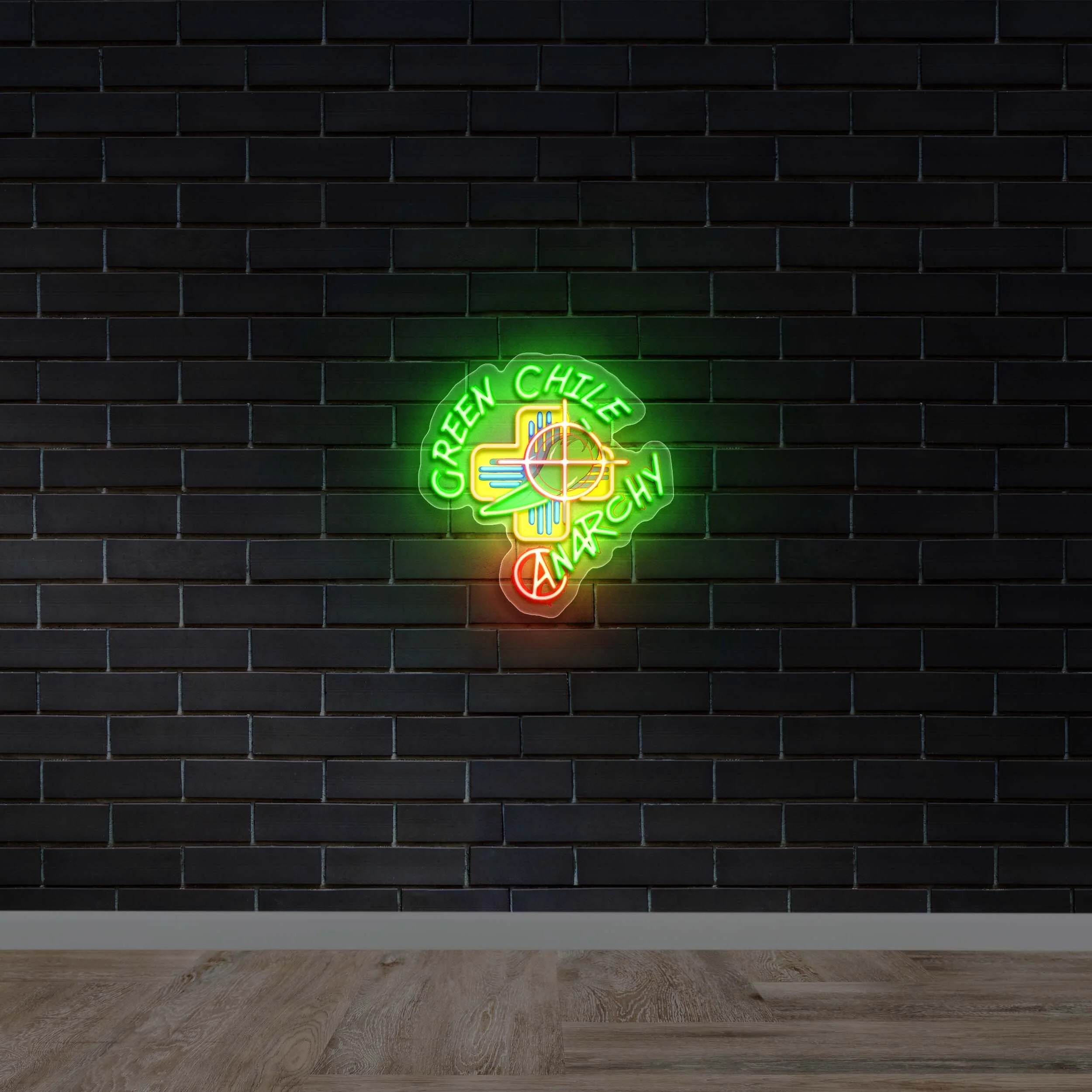 Green Chile Anarchy - Premium Neon Artwork