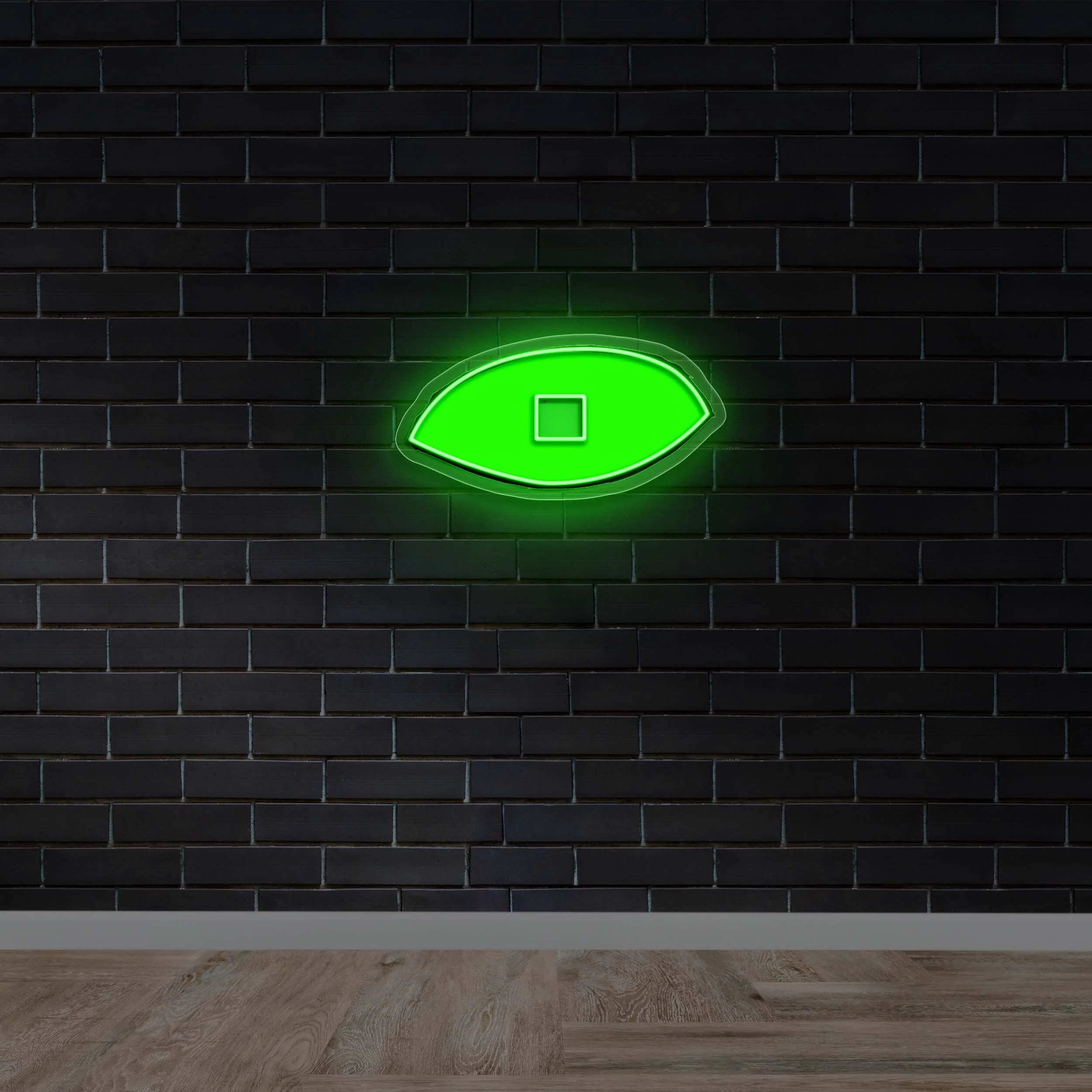 Green Eye Neon Sign Right - Premium Neon Artwork