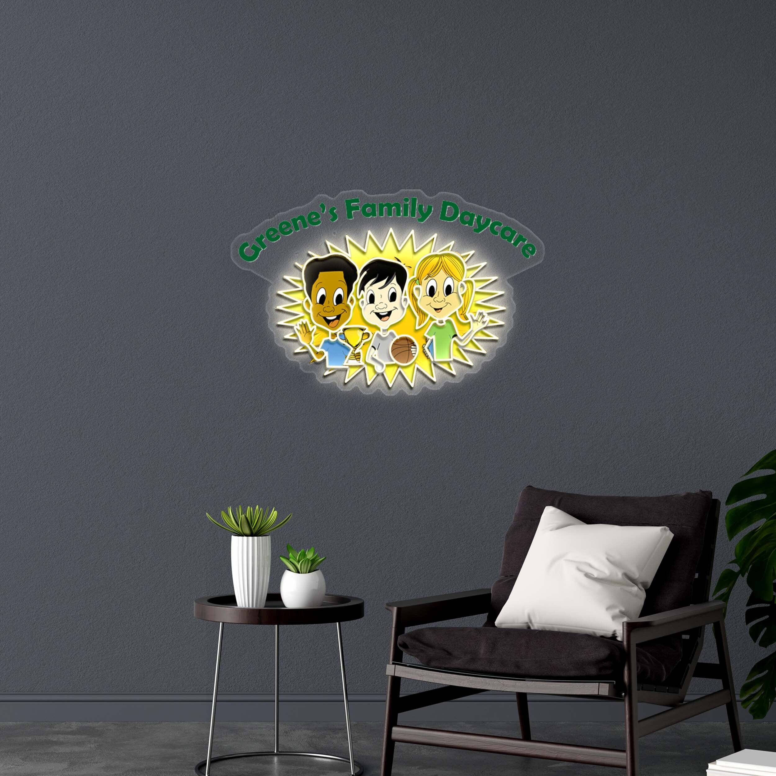 Greene's Family Daycare - Premium Neon Artwork