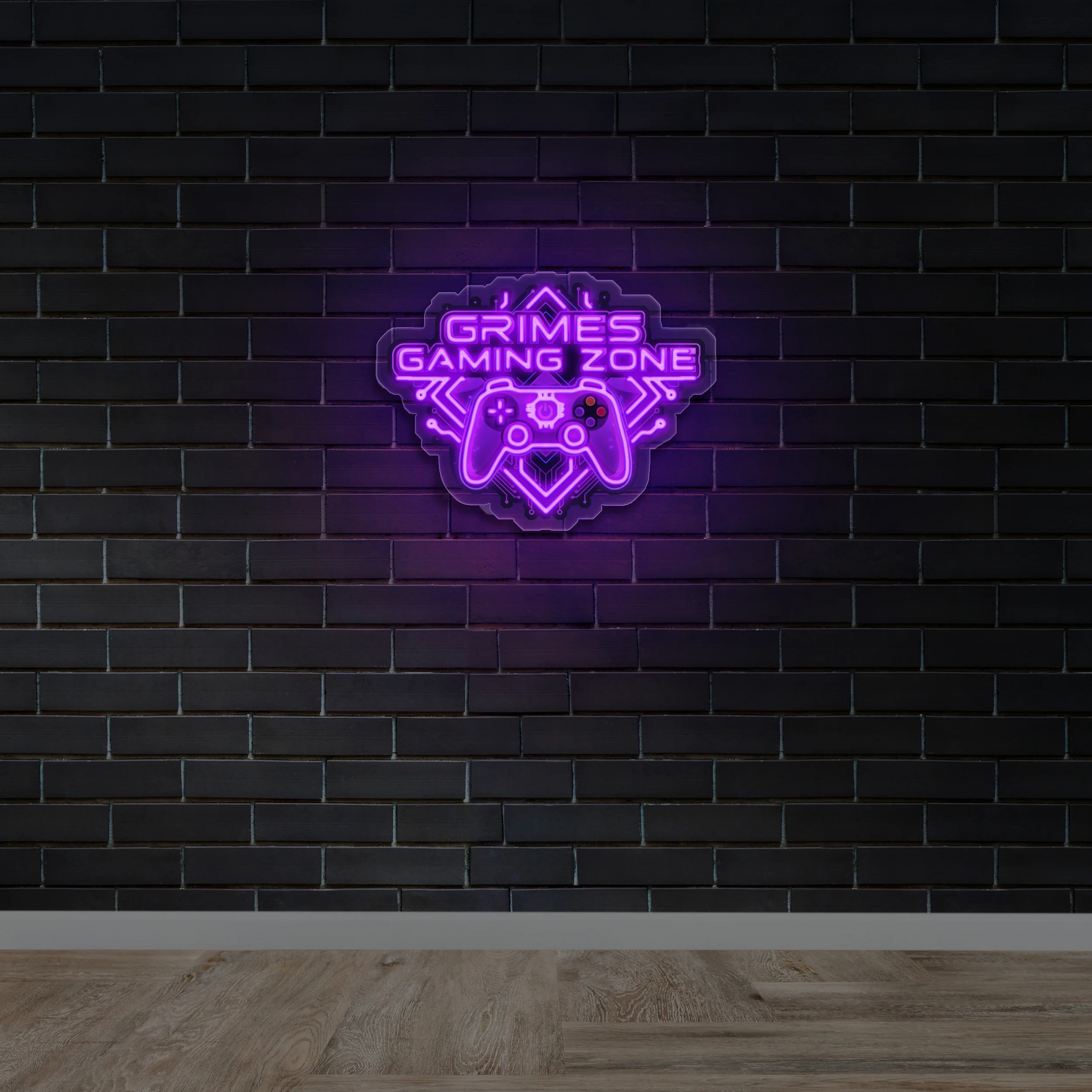 GRIMES GAMING ZONE - Premium Neon Artwork