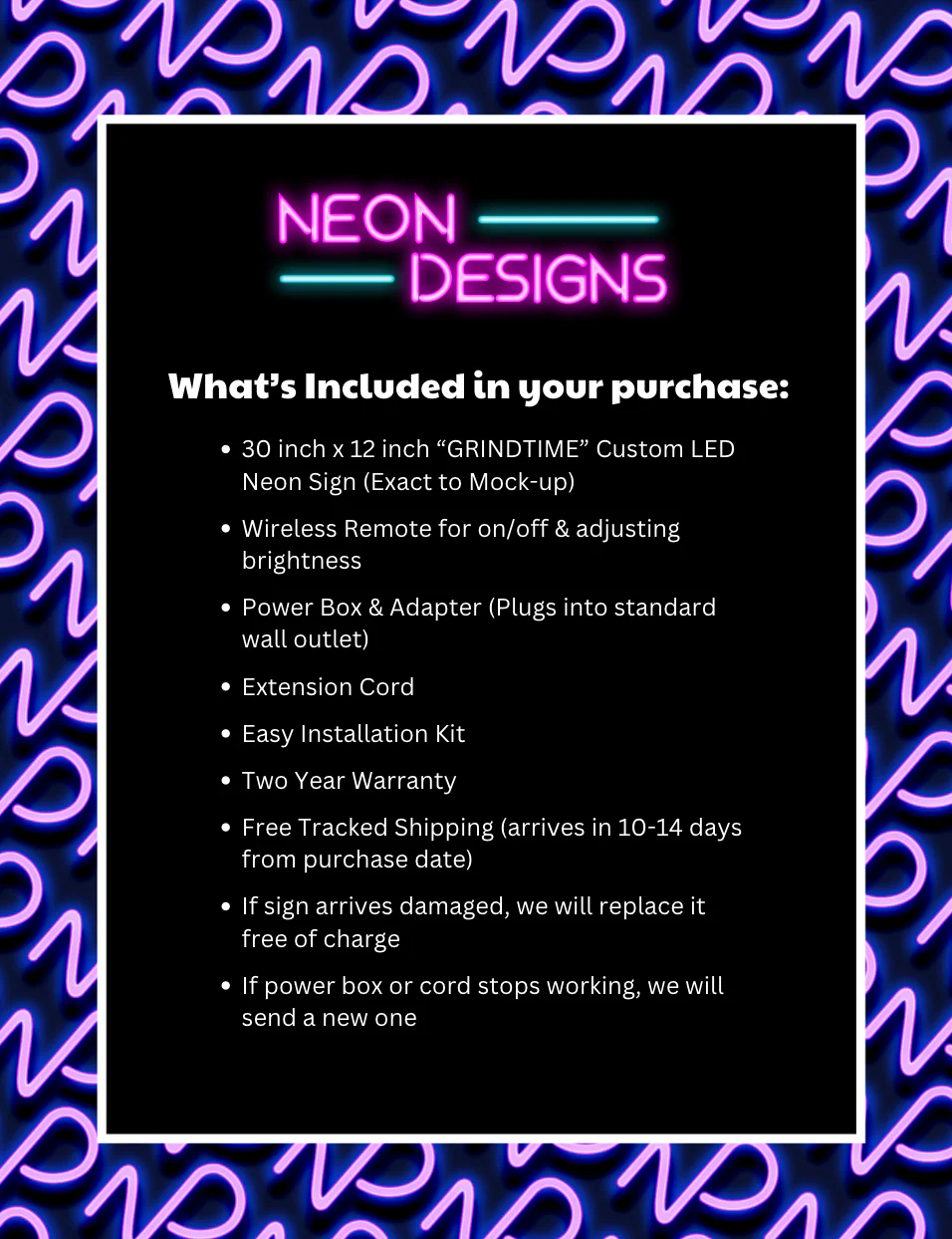 GRINDTIME - Premium Neon Artwork - Image 2