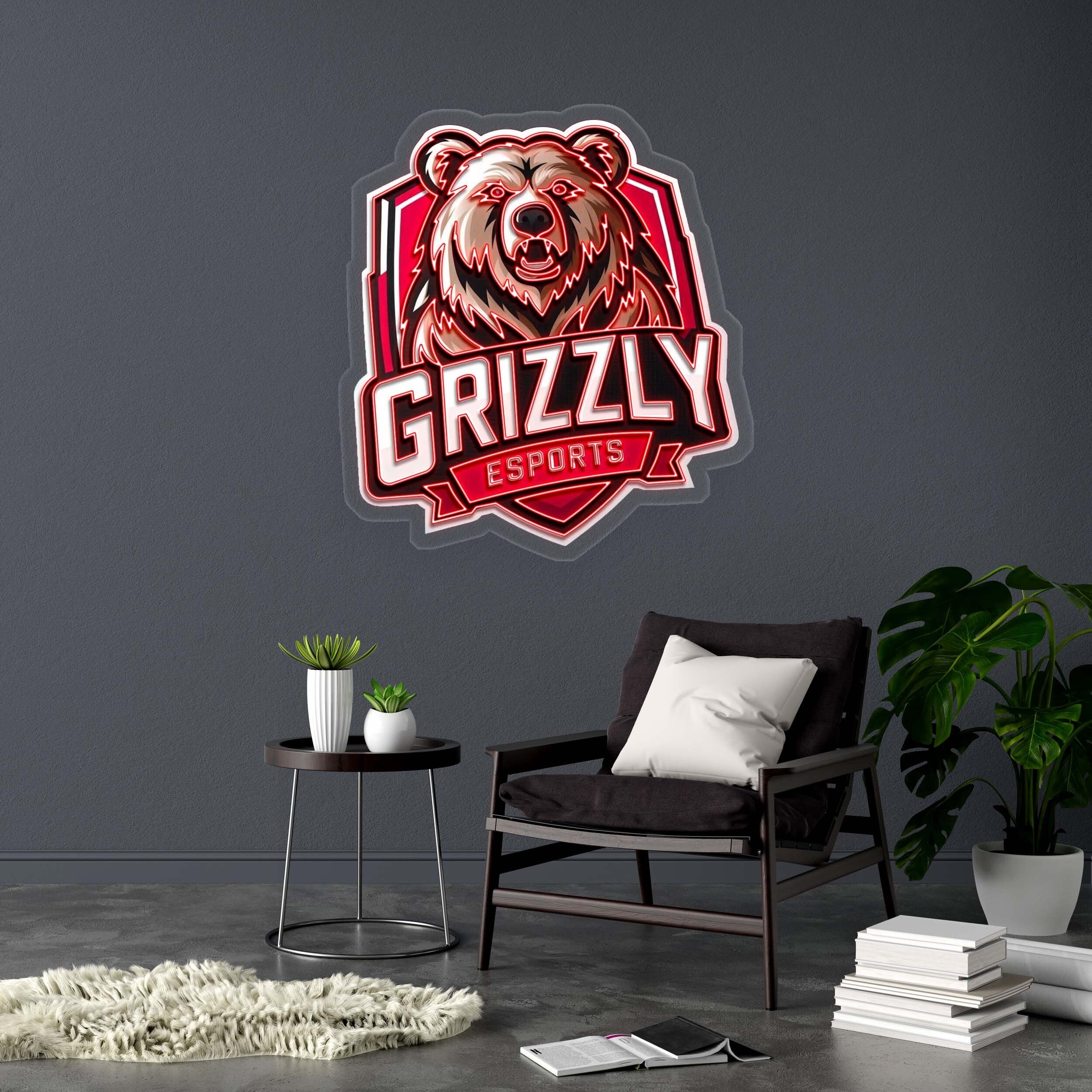 GRIZZLY - Premium Neon Artwork