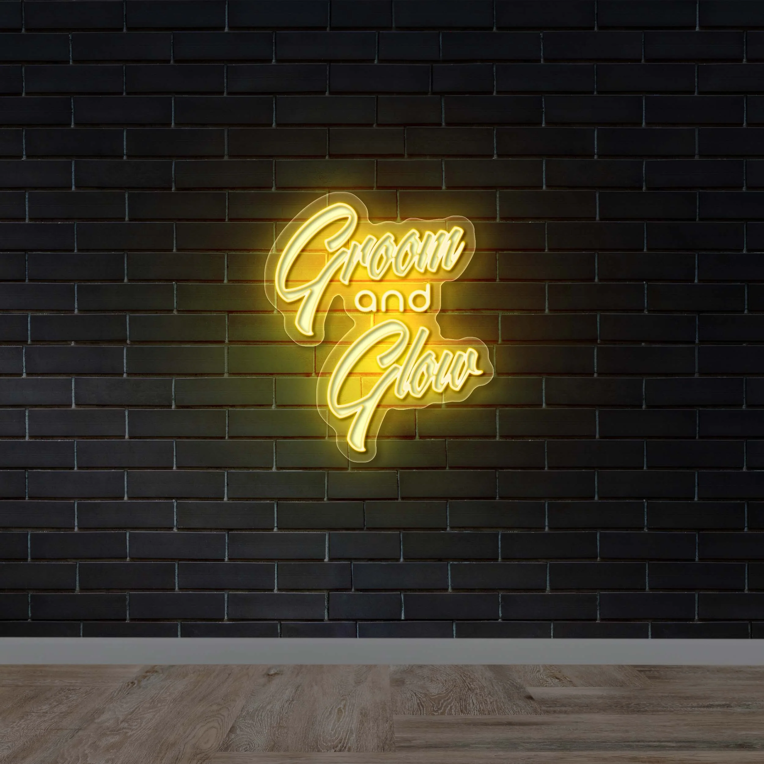 Groom and Glow - Premium Neon Artwork
